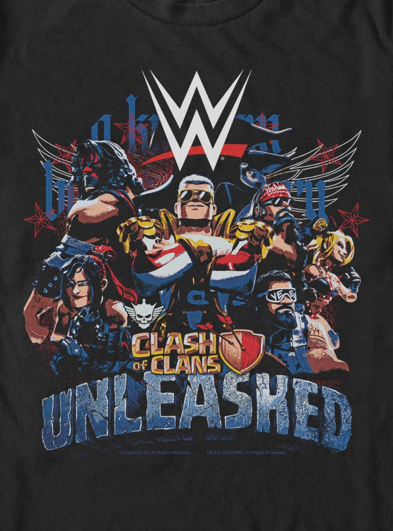 WWE x Clash Of Clans Unleashed T-Shirt, BLACK, alternate - view 2