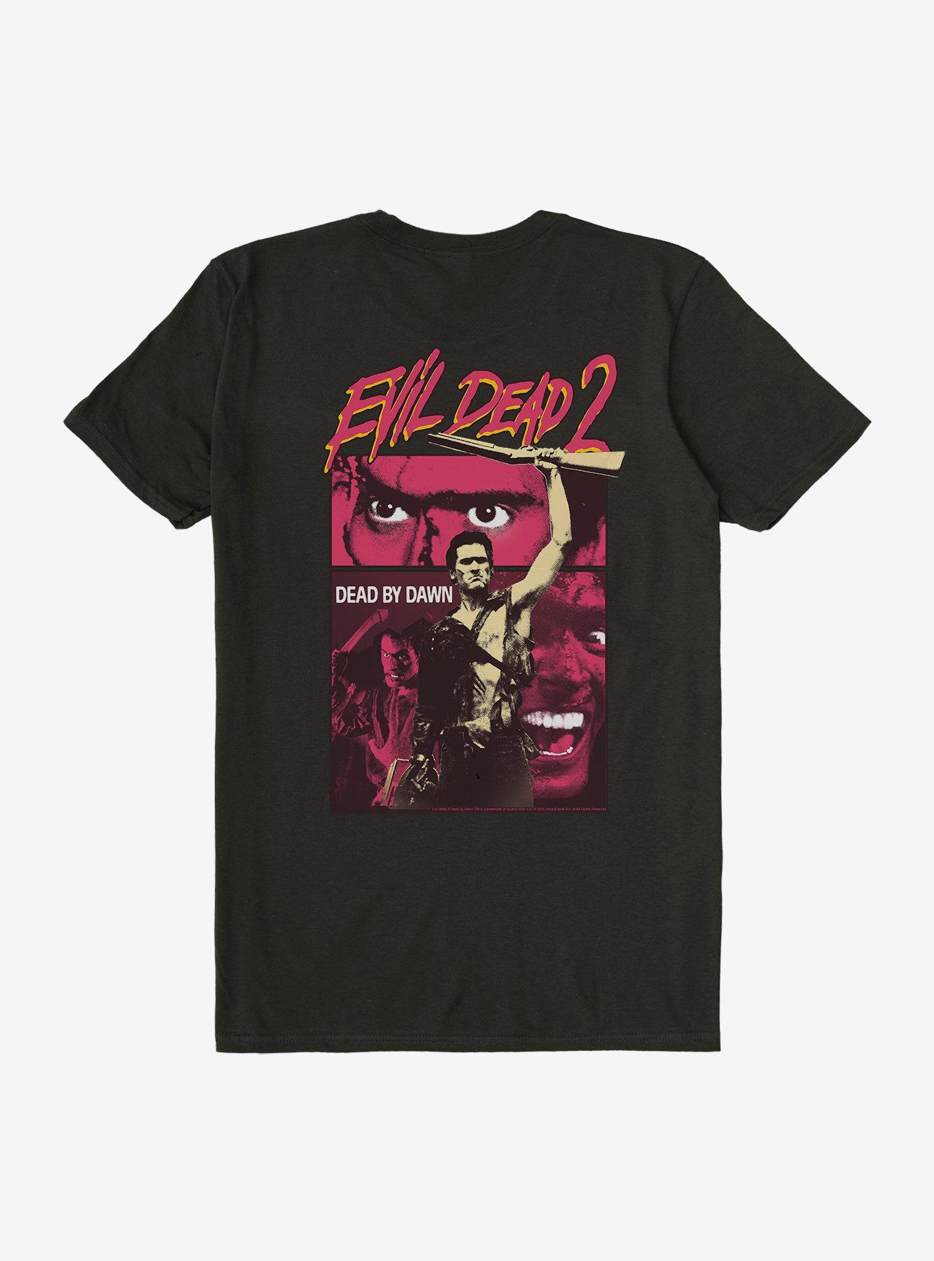 Evil Dead Evil Dead 2 Poster Dead By Dawn T Shirt, BLACK, alternate - view 2
