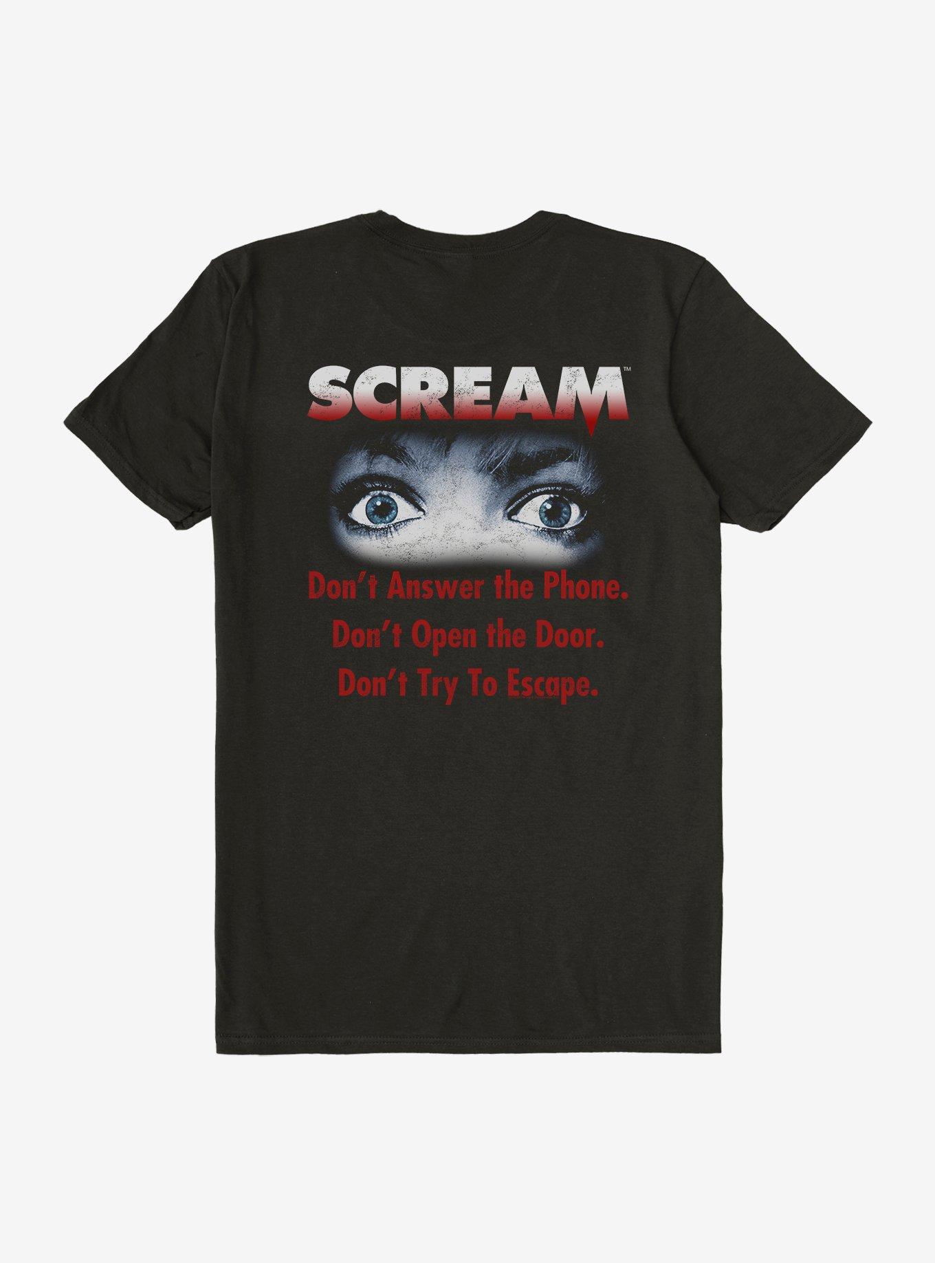 Scream Don't Answer The Phone Movie Tagline T Shirt, BLACK, alternate - view 2