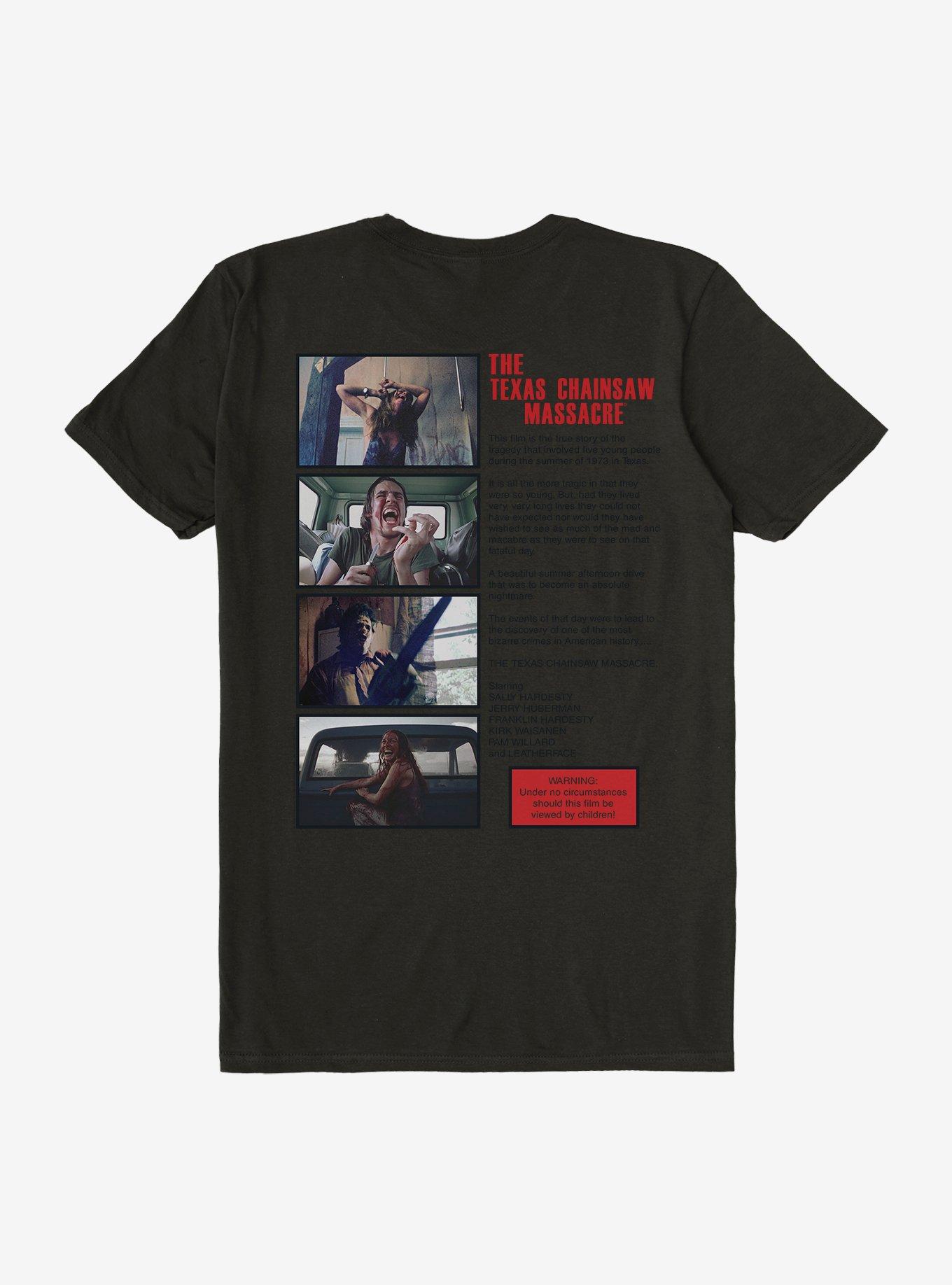 Texas Chainsaw Massacre Original Poster See It If You Dare T Shirt, BLACK, alternate - view 2
