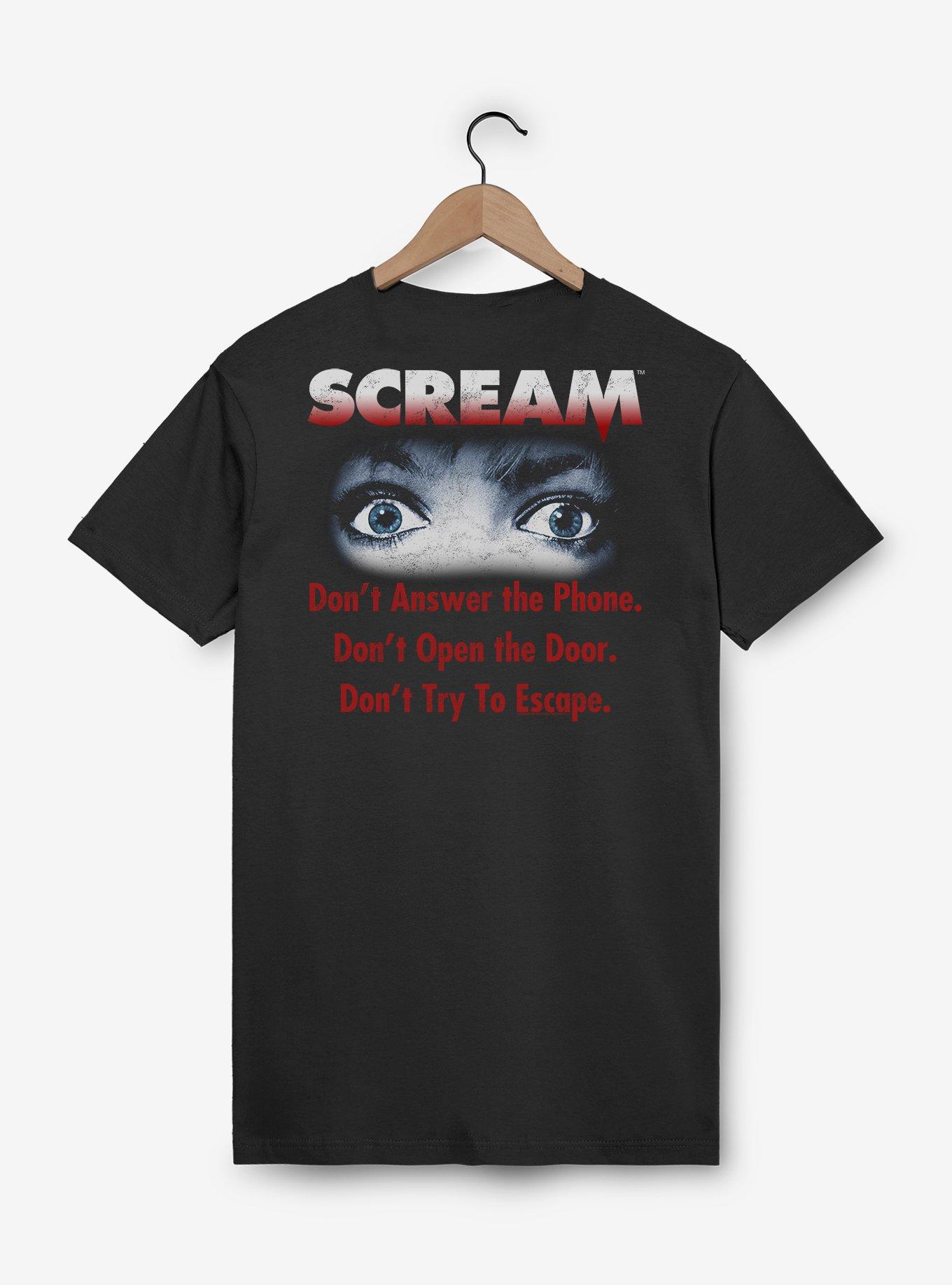 Scream Don't Answer The Phone Movie Tagline T Shirt, BLACK, alternate - view 2