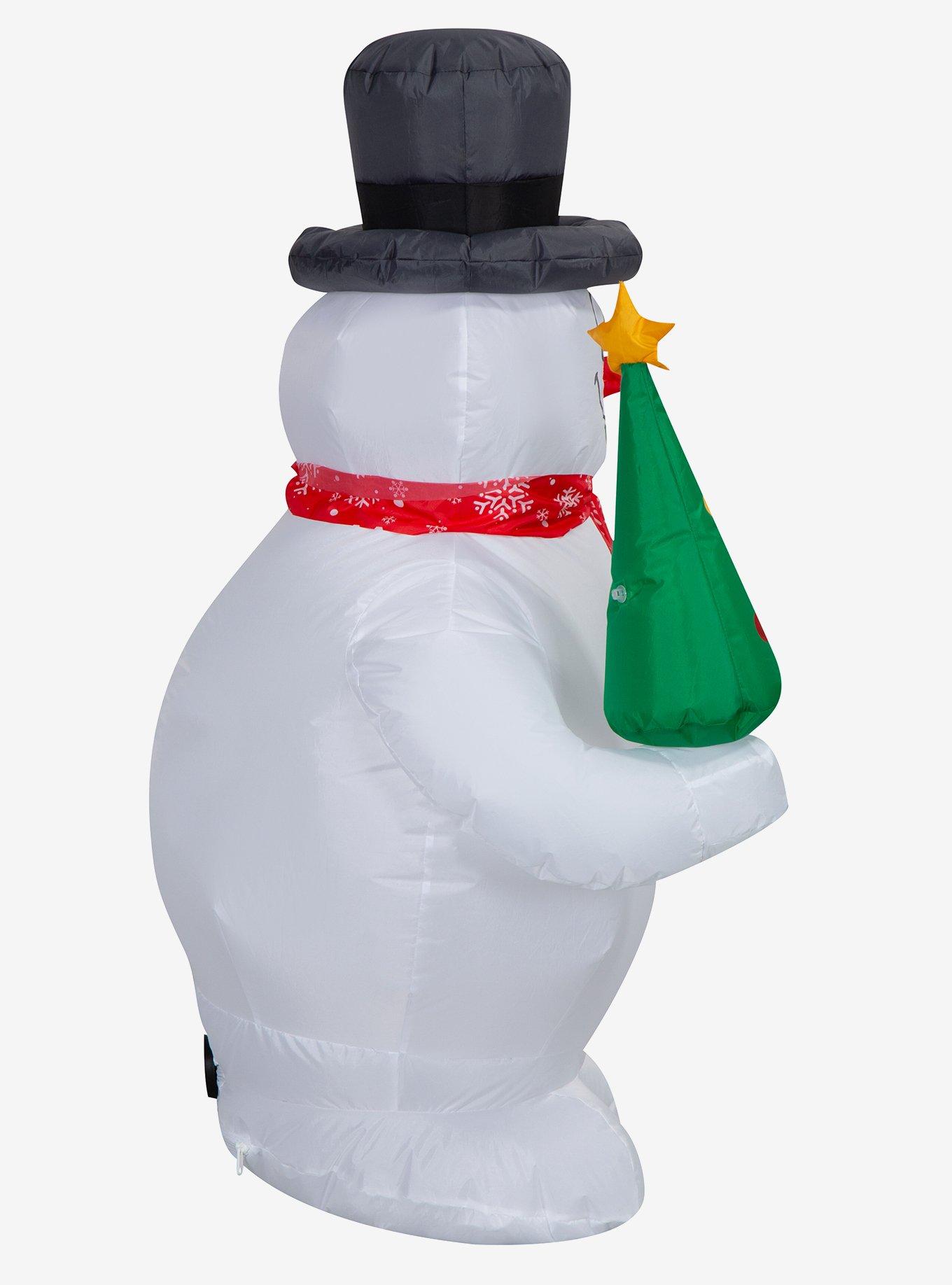 Frosty The Snowman with Tree and Snowflake Scarf Airblown, , alternate - view 3