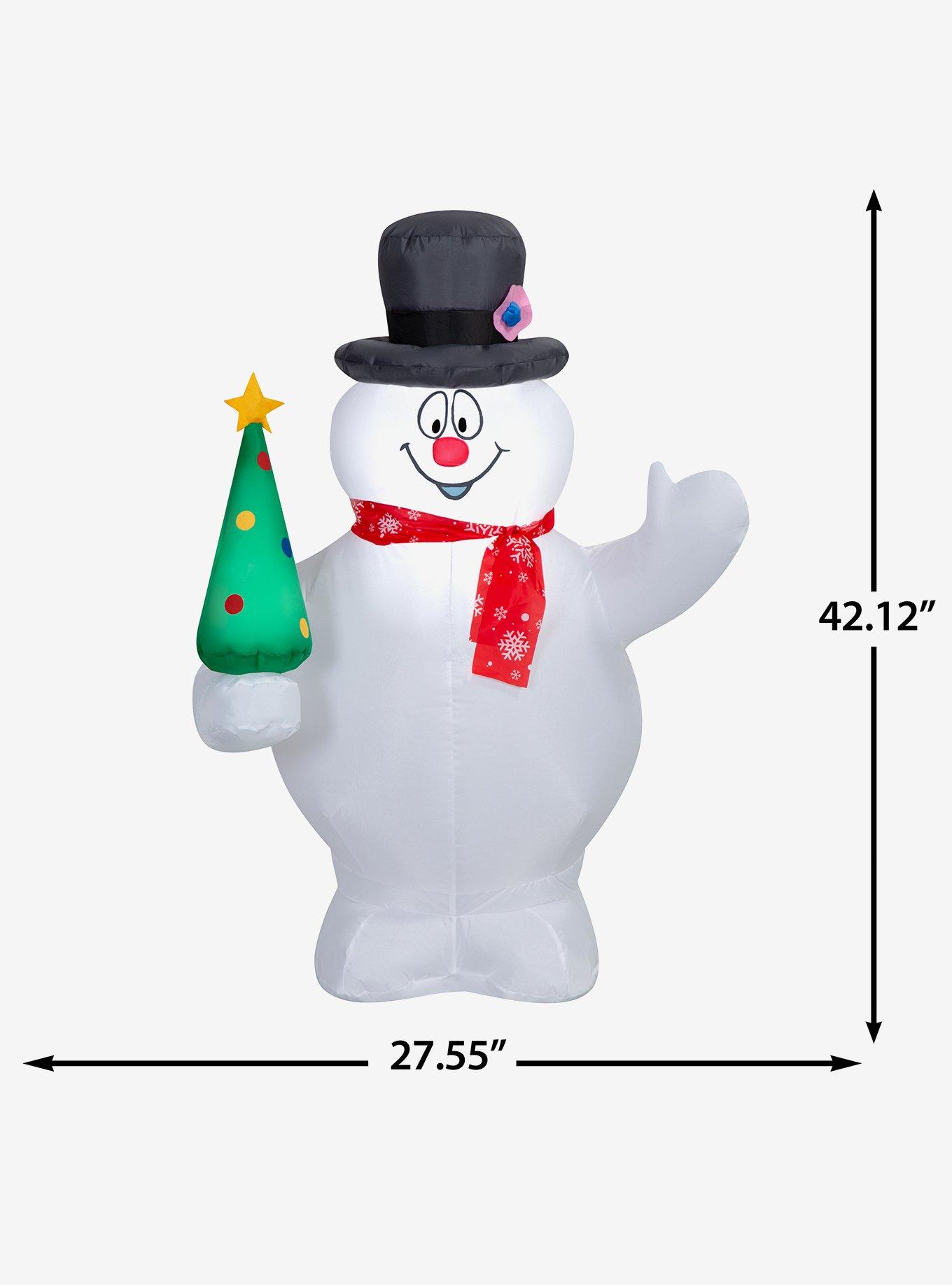 Frosty The Snowman with Tree and Snowflake Scarf Airblown, , alternate - view 6