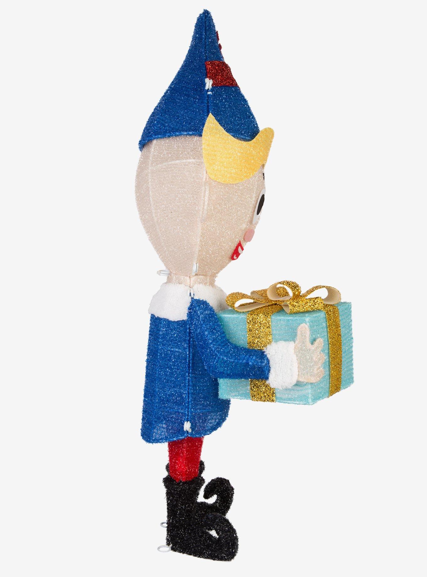 Rudolph The Red-Nosed Reindeer Hermey 28" 3D Lighted Tinsel Sculpture, , alternate - view 3