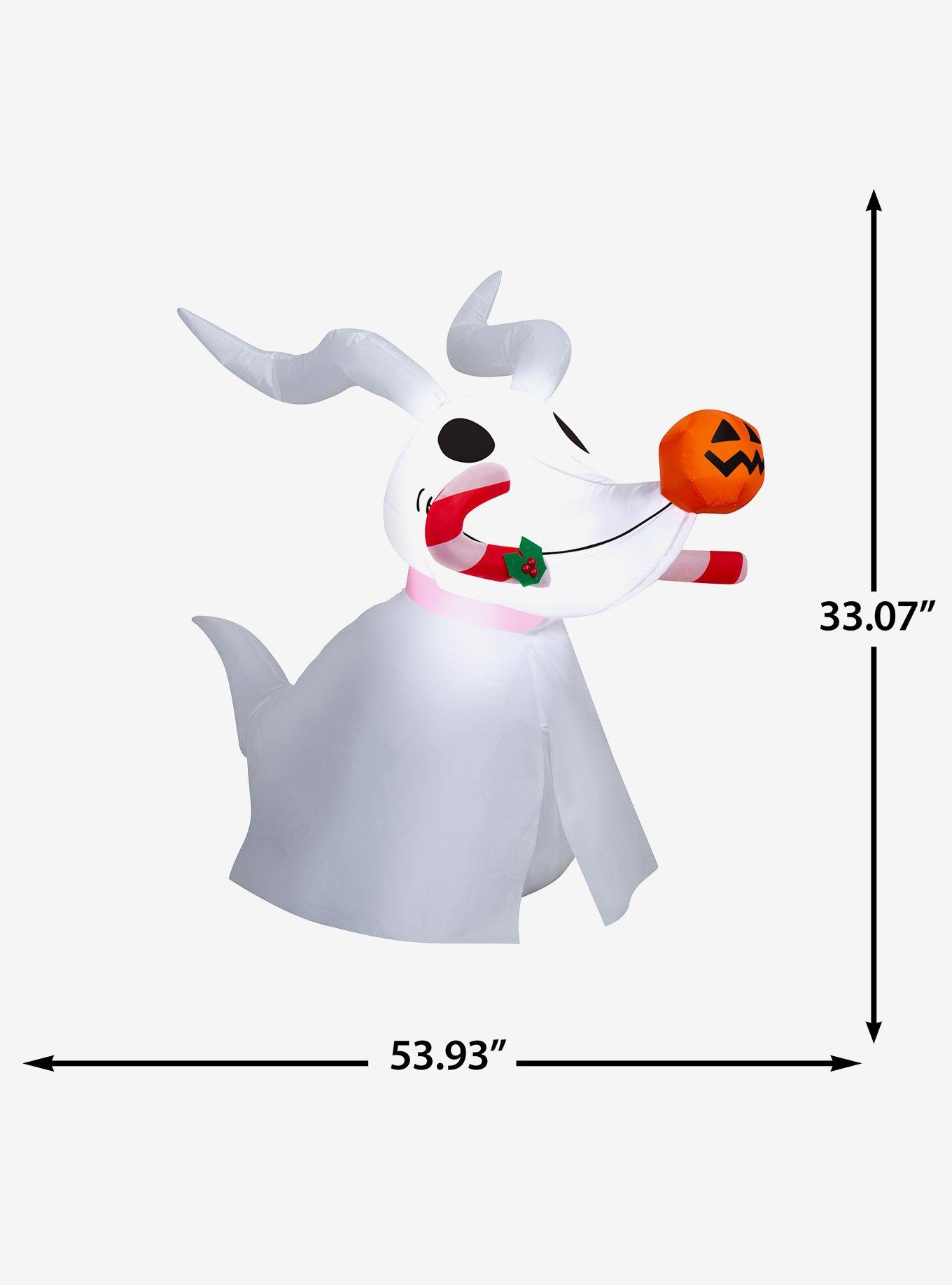 Disney Nightmare Before Christmas Stylized Zero with Candy Cane Airblown, , alternate - view 6