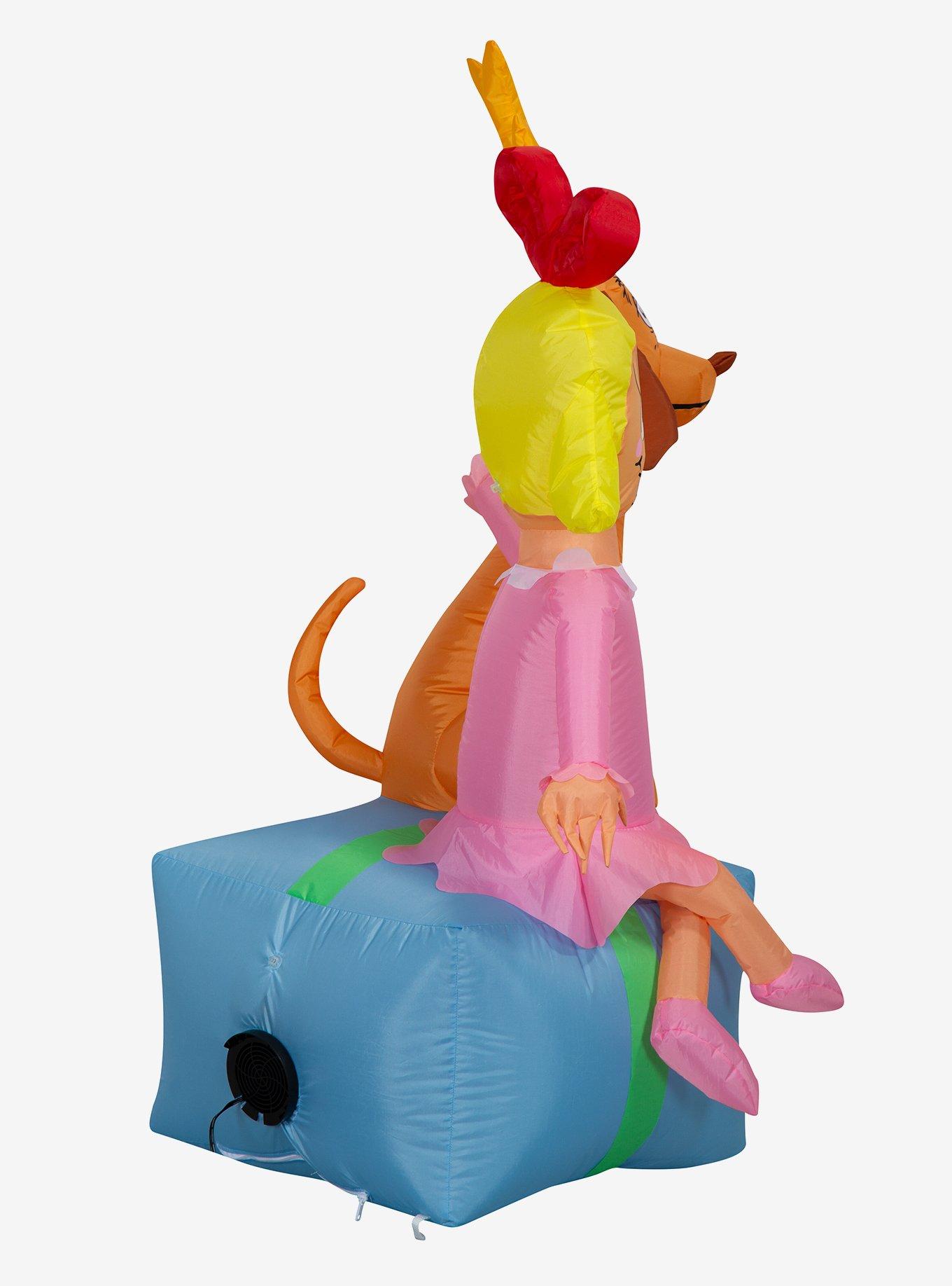 Dr. Seuss How The Grinch Stole Christmas! Cindy and Max On Seussian Pantone Present Scene Airblown, , alternate - view 3
