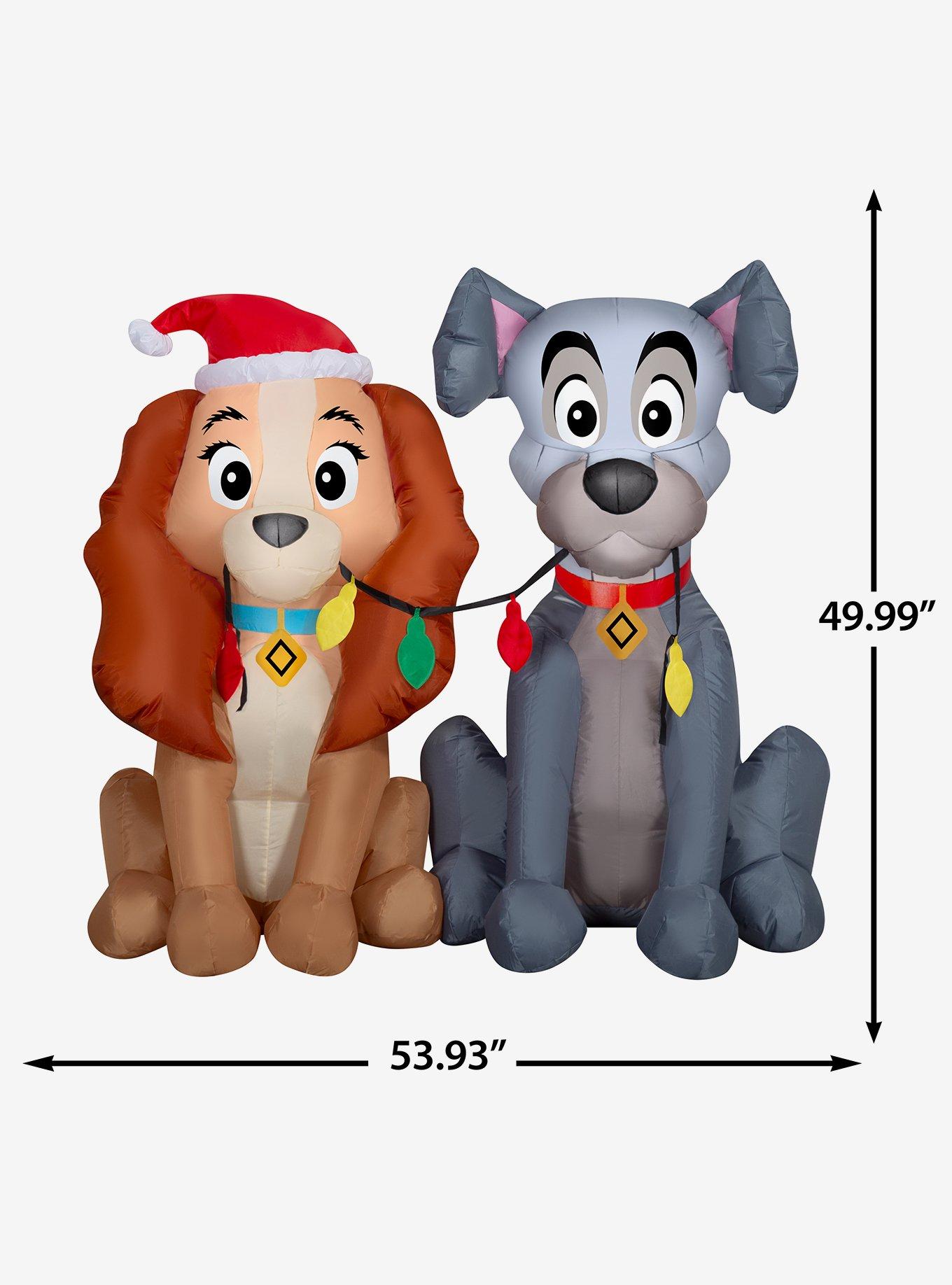 Disney Lady and The Tramp with Light Strings Airblown, , alternate - view 6