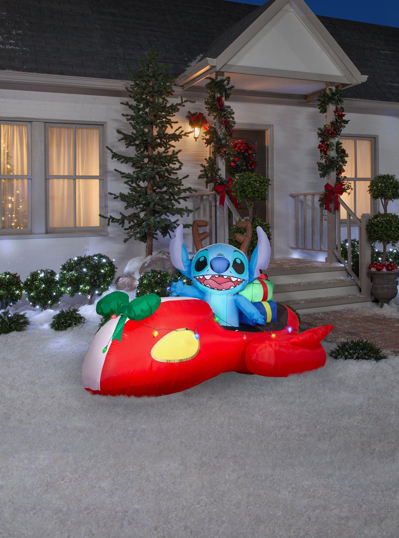 Disney Lilo & Stitch in Red Speeder Car with Light String Airblown, , alternate - view 2