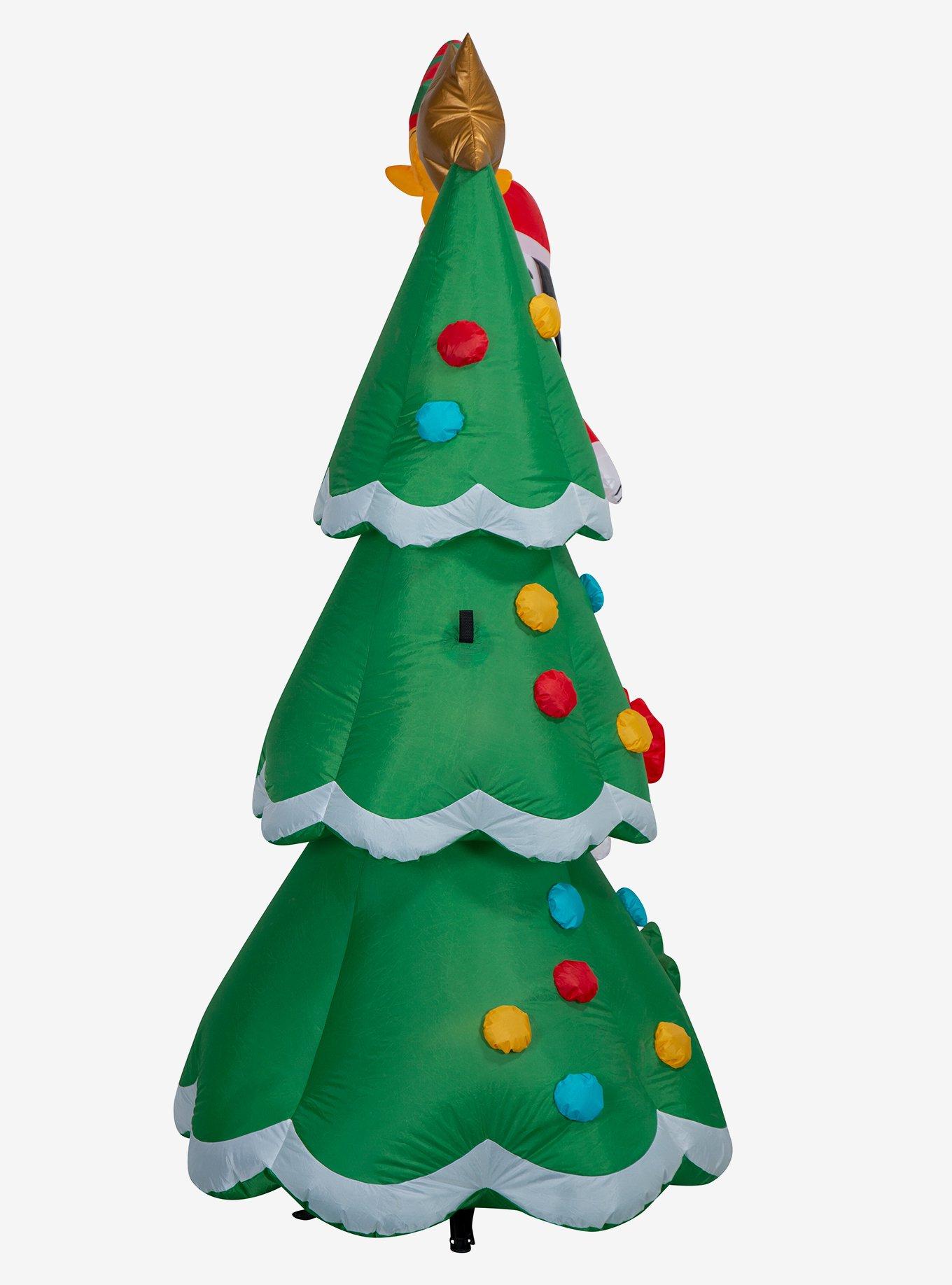 Peanuts Snoopy with Woodstock Decorating Tree Scene Airblown, , alternate - view 3