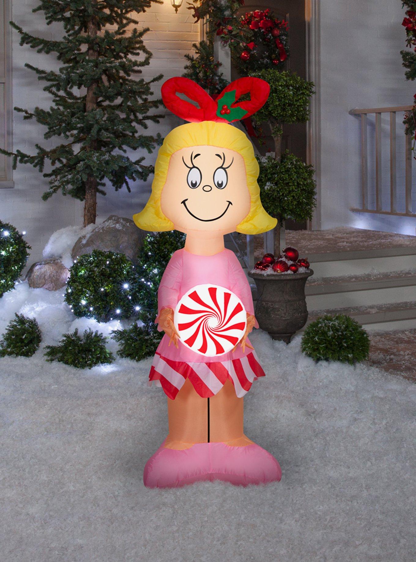 Dr. Seuss How The Grinch Stole Christmas! Cindy Lou Who with Peppermint Airblown, , alternate - view 2