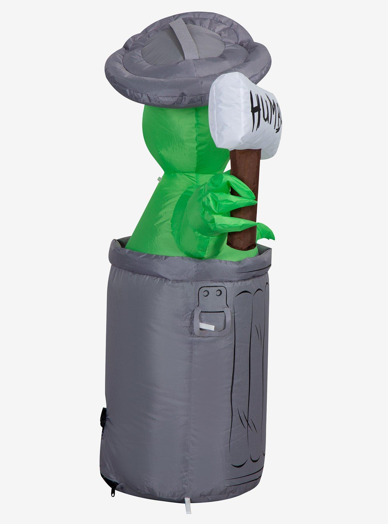 Sesame Street Oscar The Grouch with Hum Bug Sign Airblown, , alternate - view 3