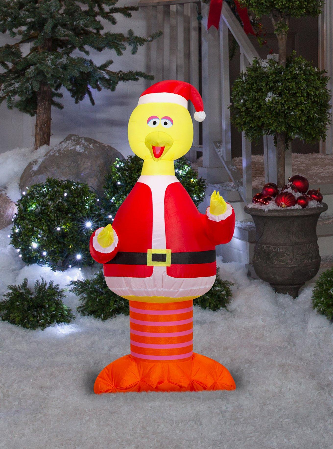 Sesame Street Big Bird in Santa Suit Airblown, , alternate - view 2