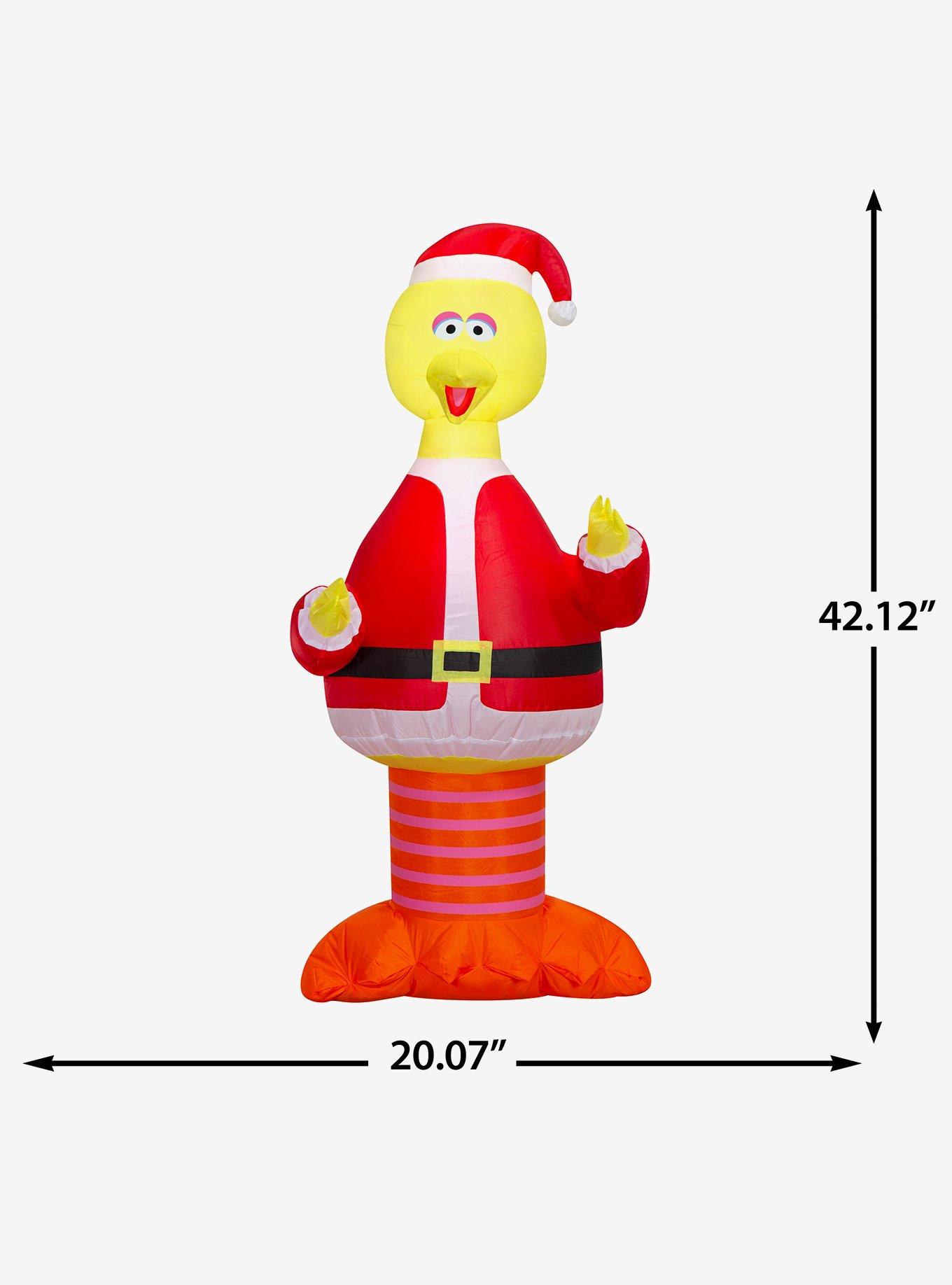Sesame Street Big Bird in Santa Suit Airblown, , alternate - view 6