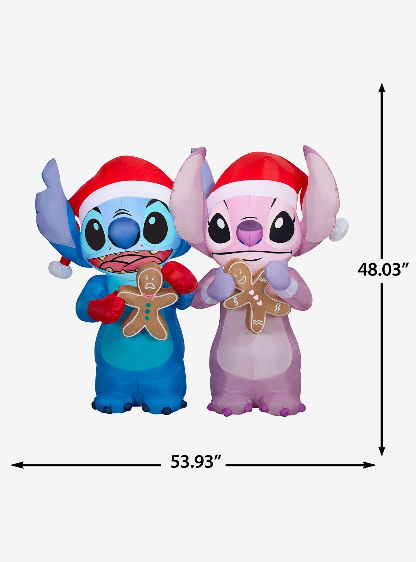 Disney Lilo & Stitch and Angel Eating Gingerbread Cookies Airblown, , alternate - view 6