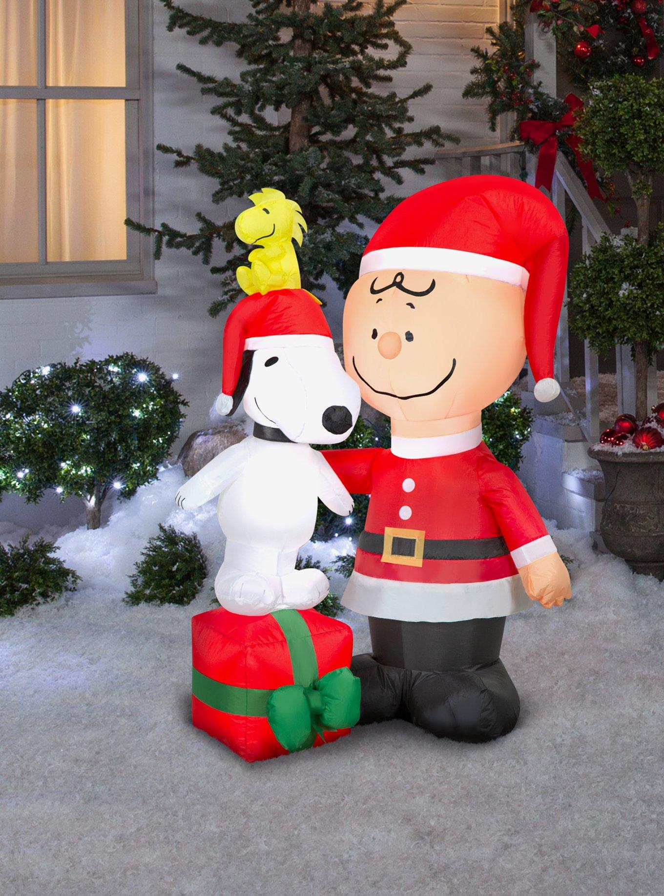 Peanuts Charlie Brown with Snoopy and Woodstock Airblown, , alternate - view 2