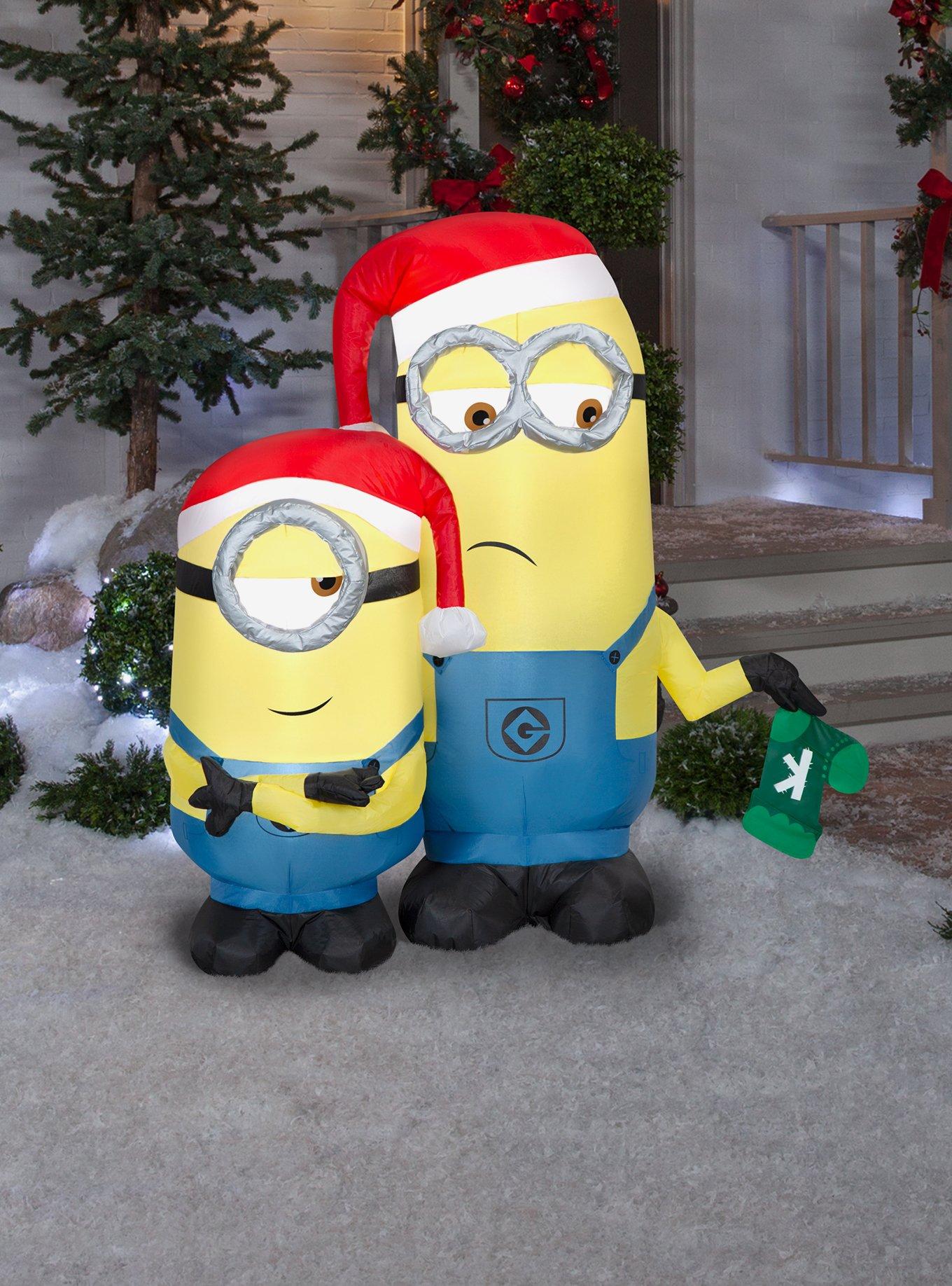 The Minions Kevin and Stuart in Santa Hats Airblown, , alternate - view 2