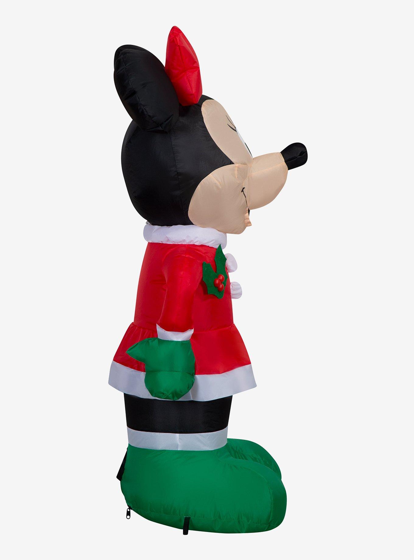 Disney Minnie Mouse in Holiday Outfit with Red Bow Airblown, , alternate - view 3