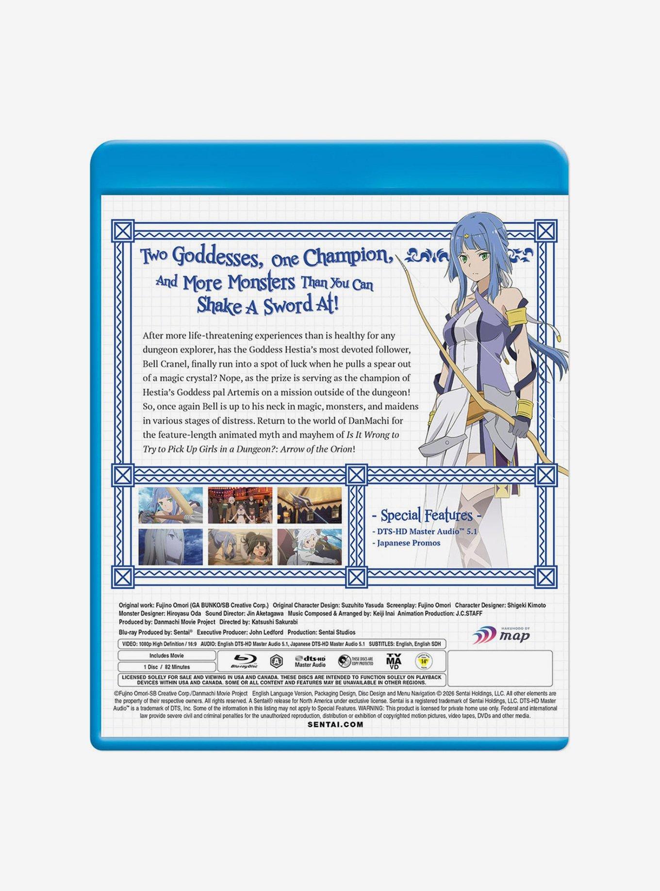 Is It Wrong To Try To Pick Up Girls In A Dungeon? Arrow of The Orion Blu-Ray, , alternate - view 3