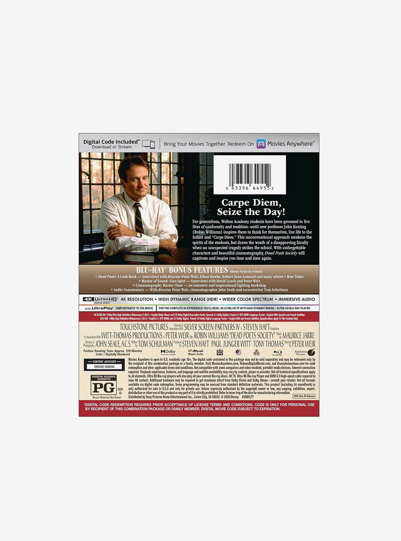 Dead Poets Society Ultra HD, , alternate - view 2
