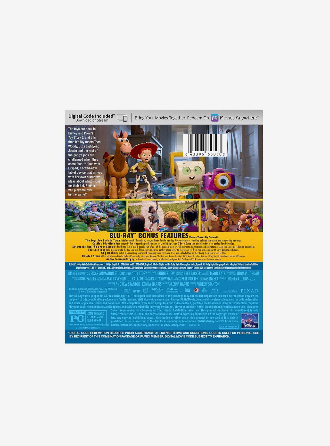 Toy Story 5 Blu-Ray, , alternate - view 2