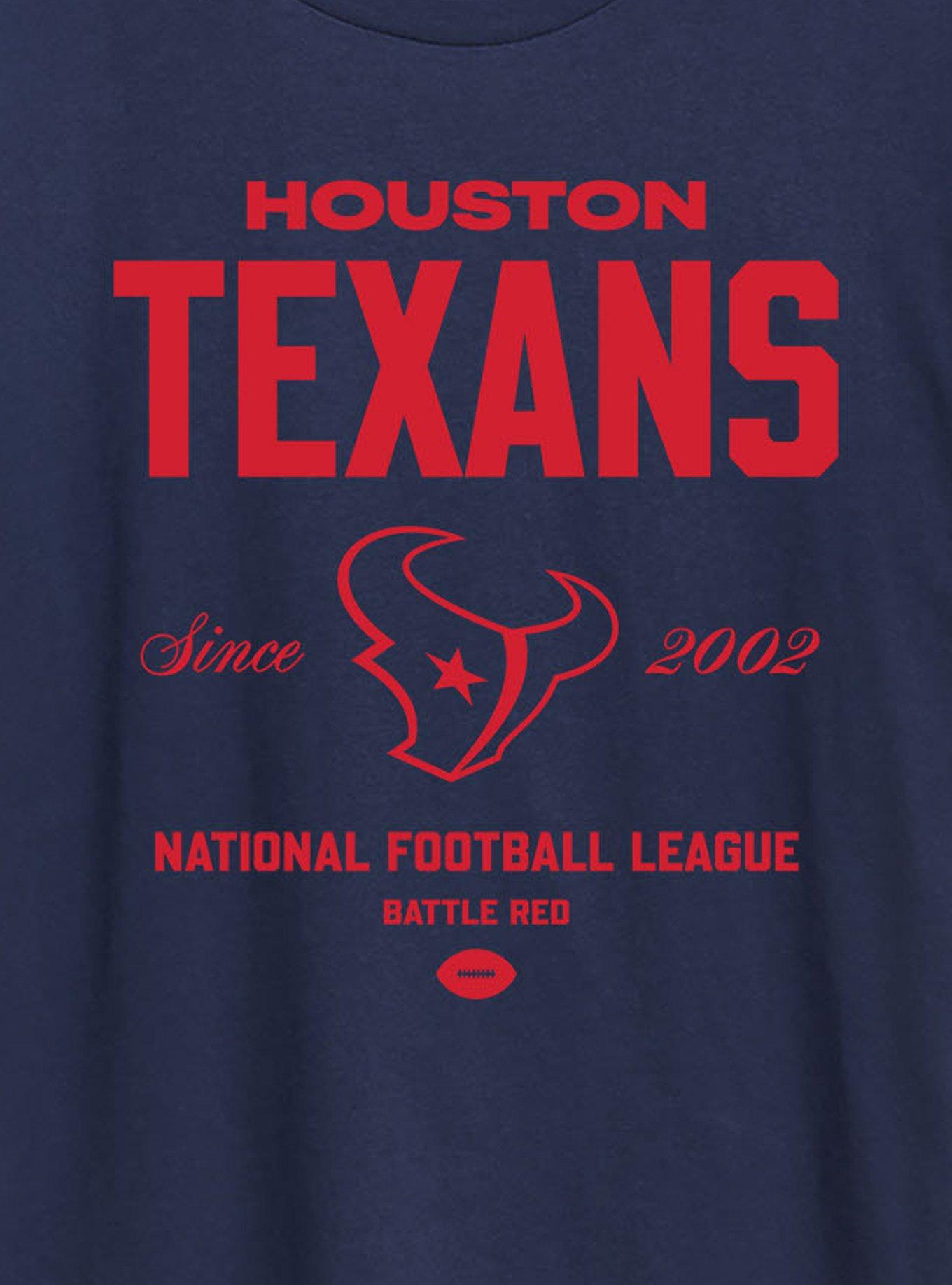 NFL Houston Texans Bold League Womens T-Shirt, NAVY, alternate - view 2