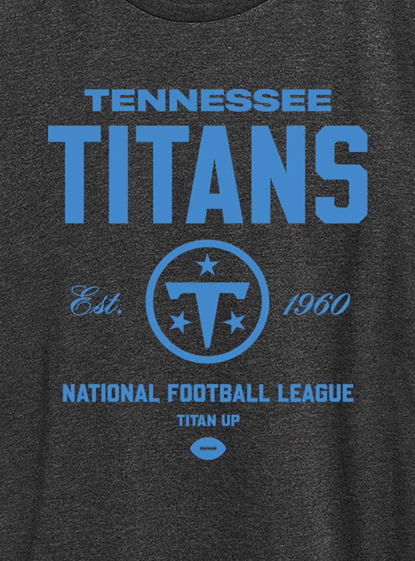 NFL Tennessee Titans Bold League Womens T-Shirt, HEATHER  CHARCOAL, alternate - view 2