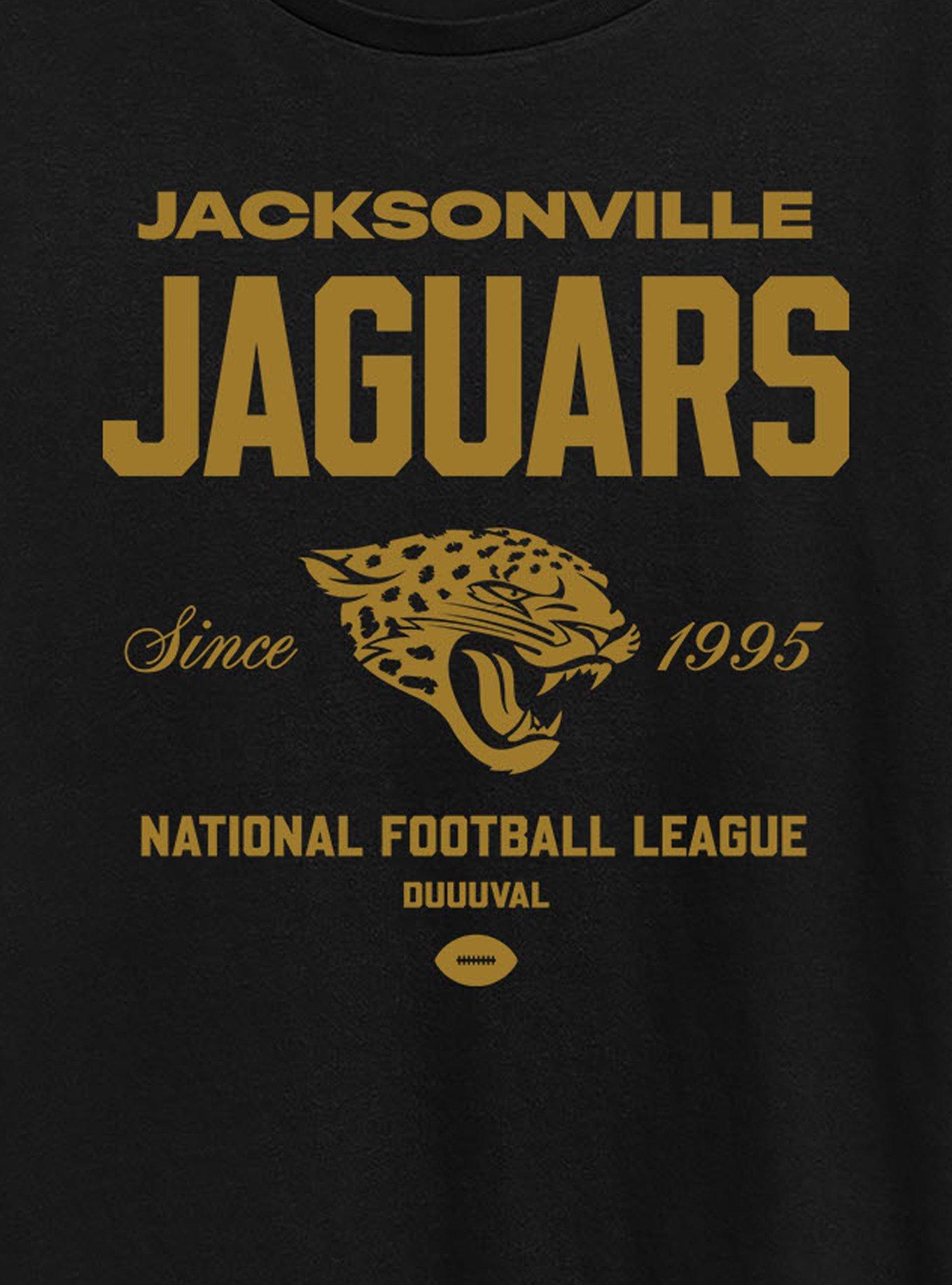 NFL Jacksonville Jaguars Bold League Womens T-Shirt, BLACK, alternate - view 2