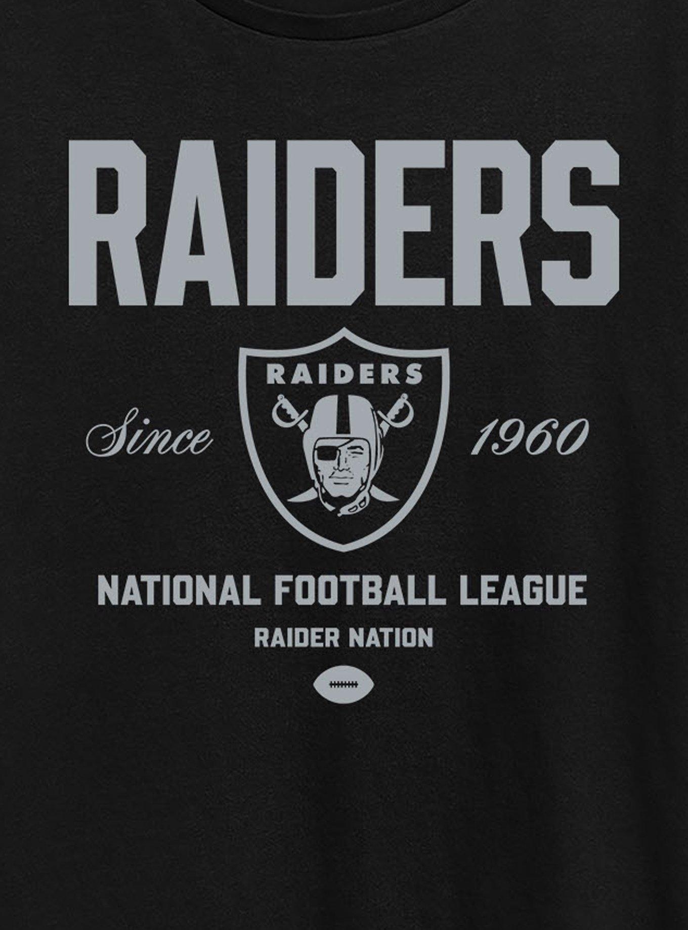 NFL Las Vegas Raiders Bold League Womens T-Shirt, BLACK, alternate - view 2
