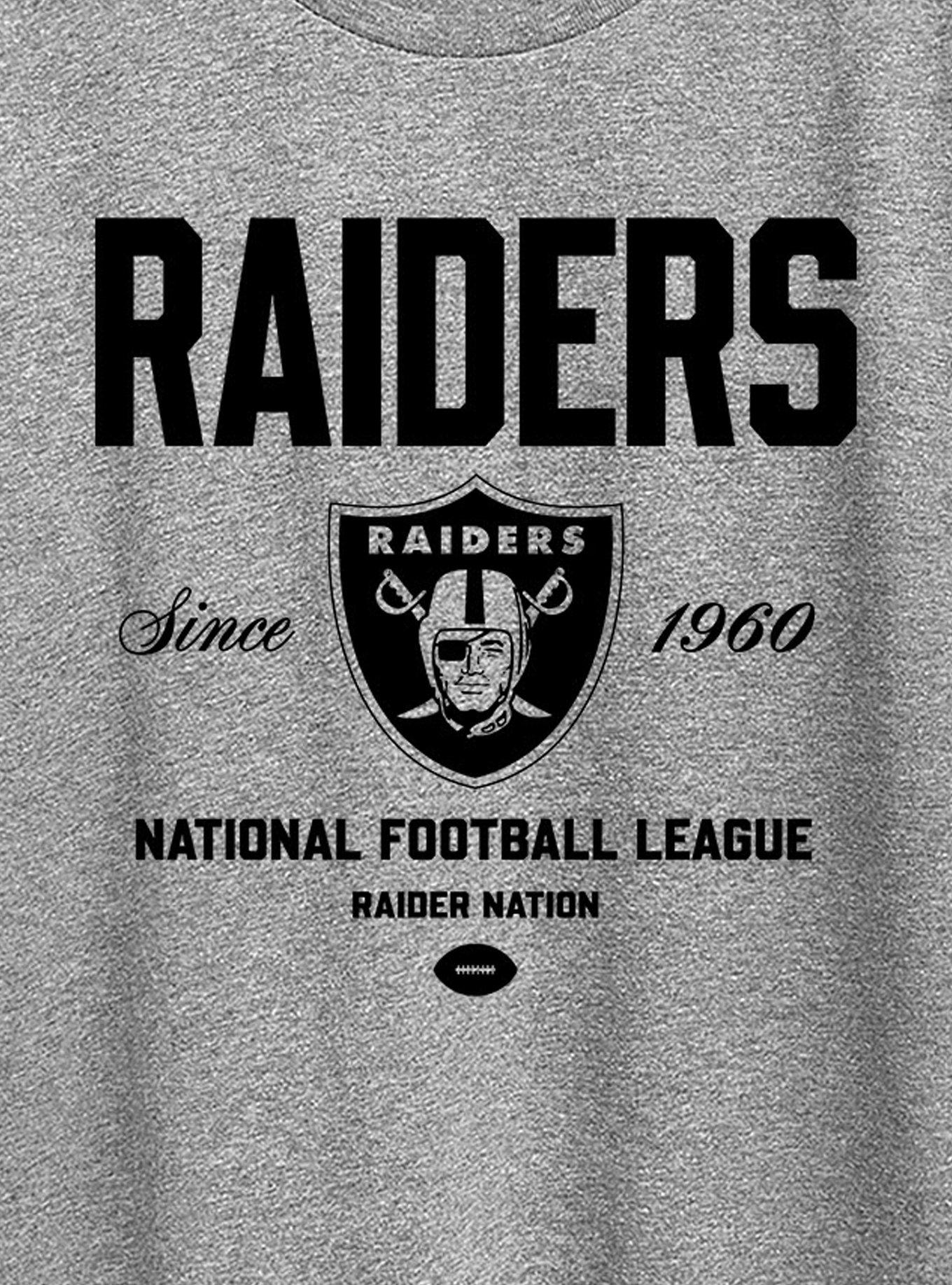 NFL Las Vegas Raiders Bold League Womens T-Shirt, HEATHER GREY, alternate - view 2