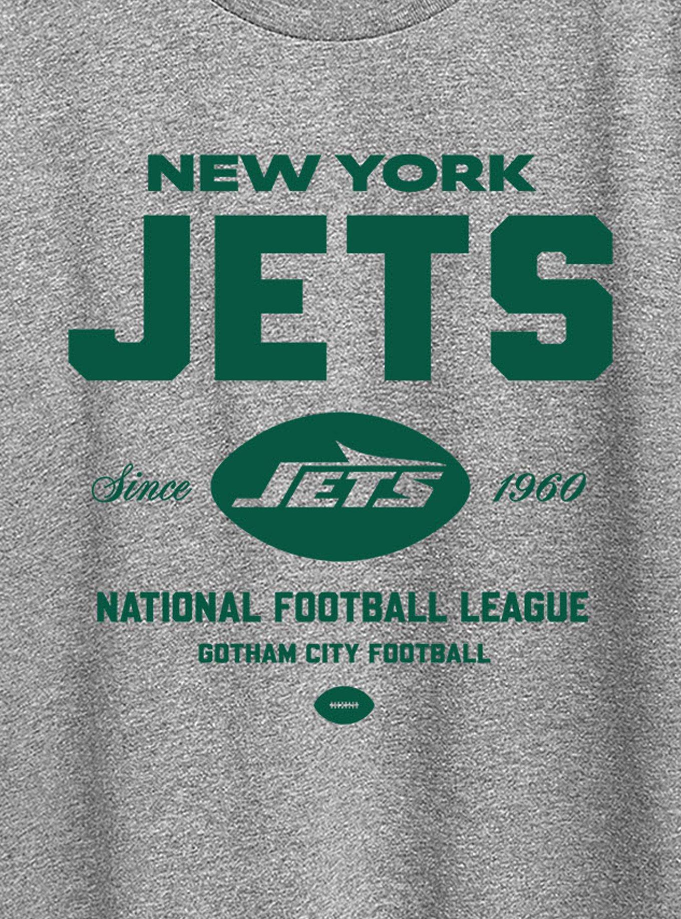 NFL New York Jets Bold League Womens T-Shirt, HEATHER GREY, alternate - view 2