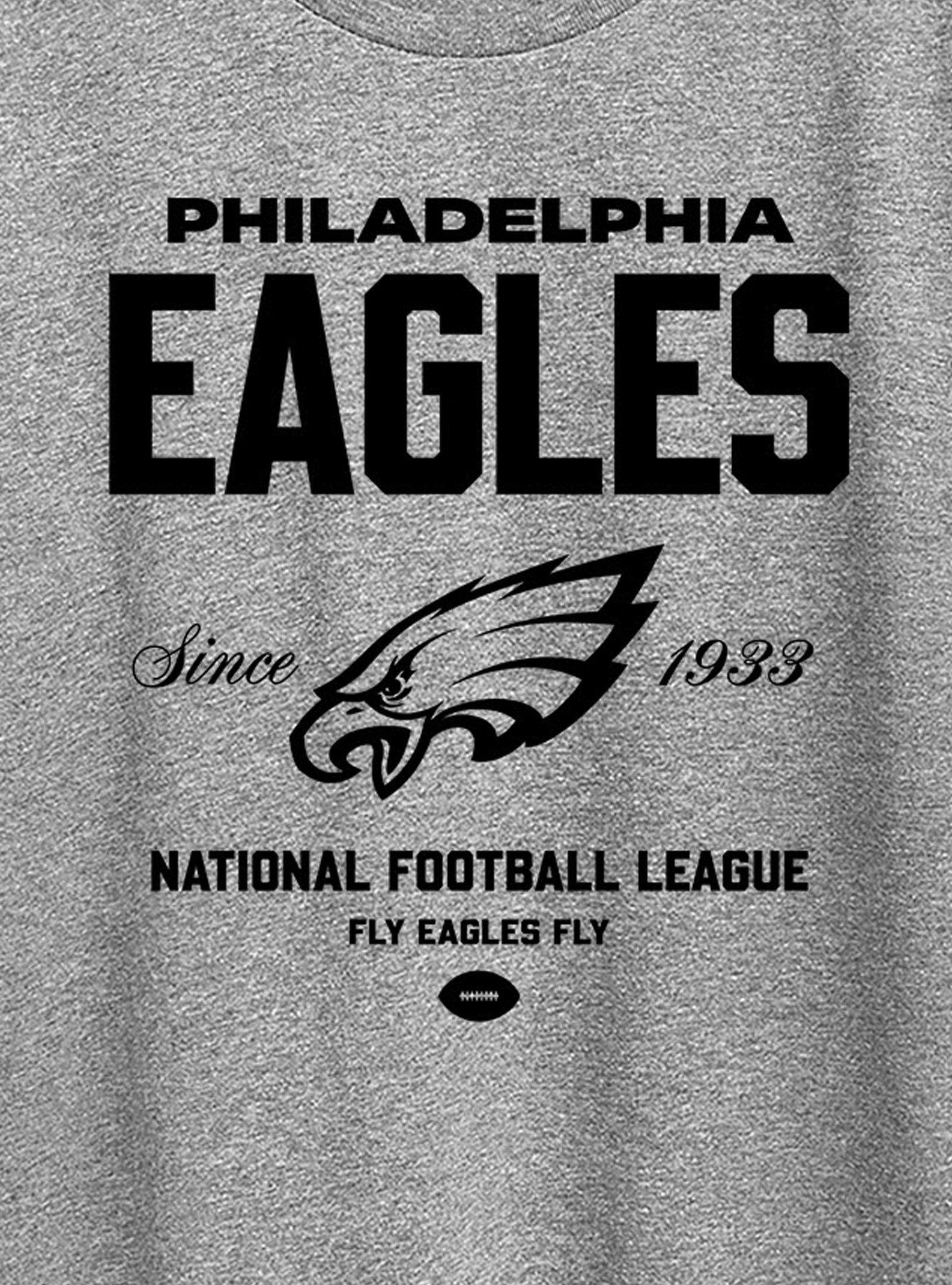 NFL Philadelphia Eagles Bold League Womens T-Shirt, HEATHER GREY, alternate - view 2