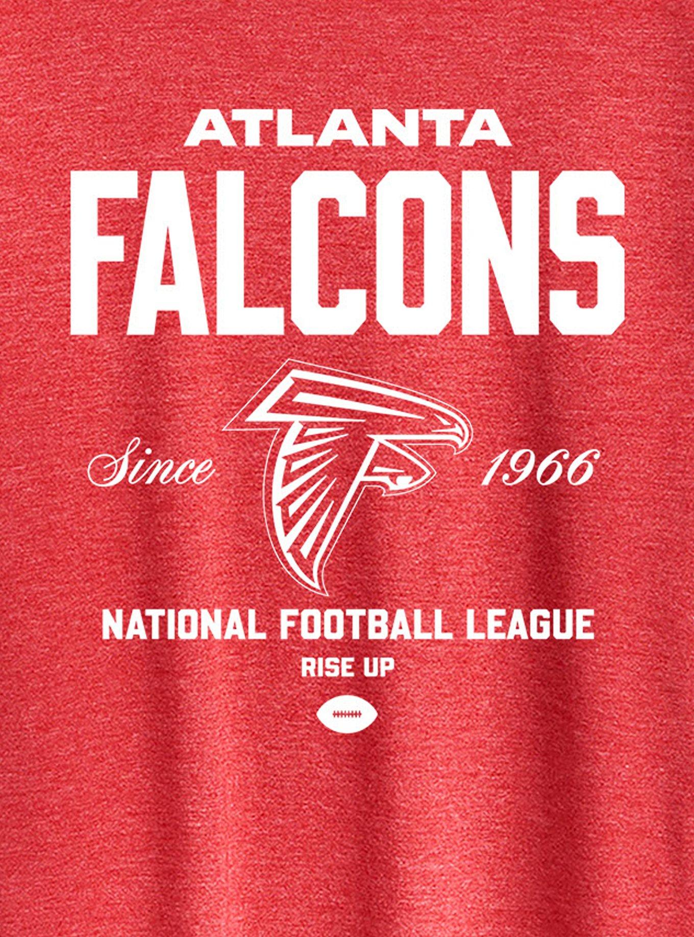 NFL Atlanta Falcons Bold League Womens T-Shirt, HEATHER RED, alternate - view 2