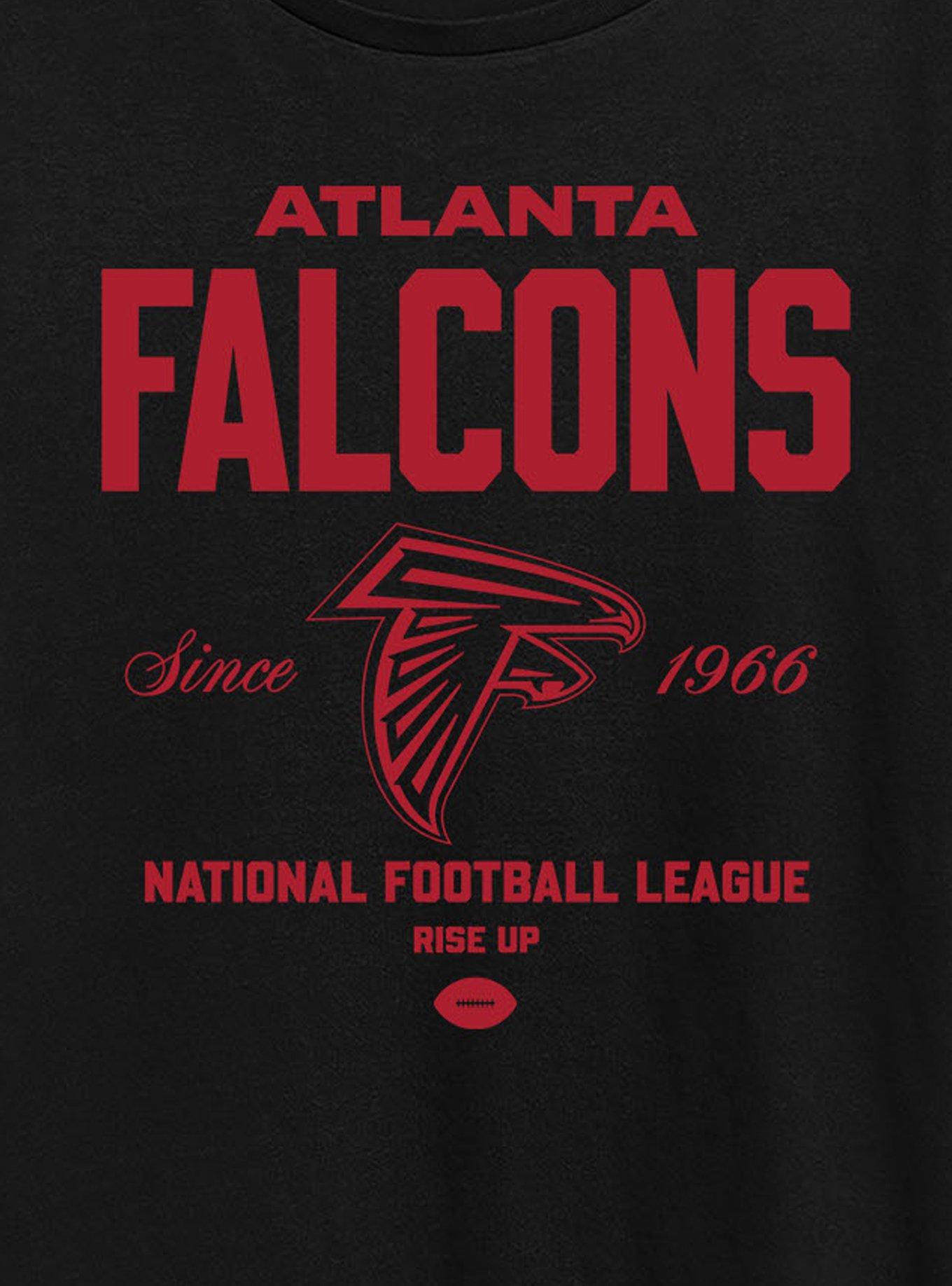 NFL Atlanta Falcons Bold League Womens T-Shirt, BLACK, alternate - view 2