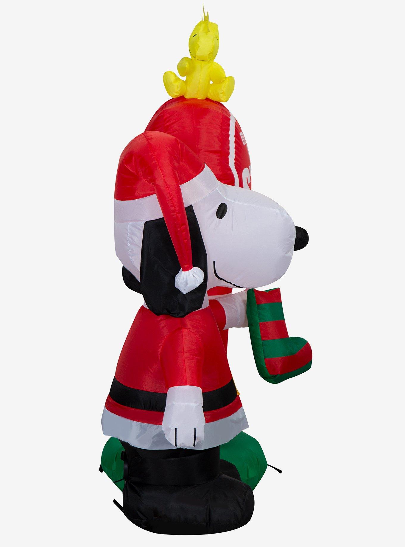 Peanuts Snoopy Stop Here Sign Scene Airblown, , alternate - view 3