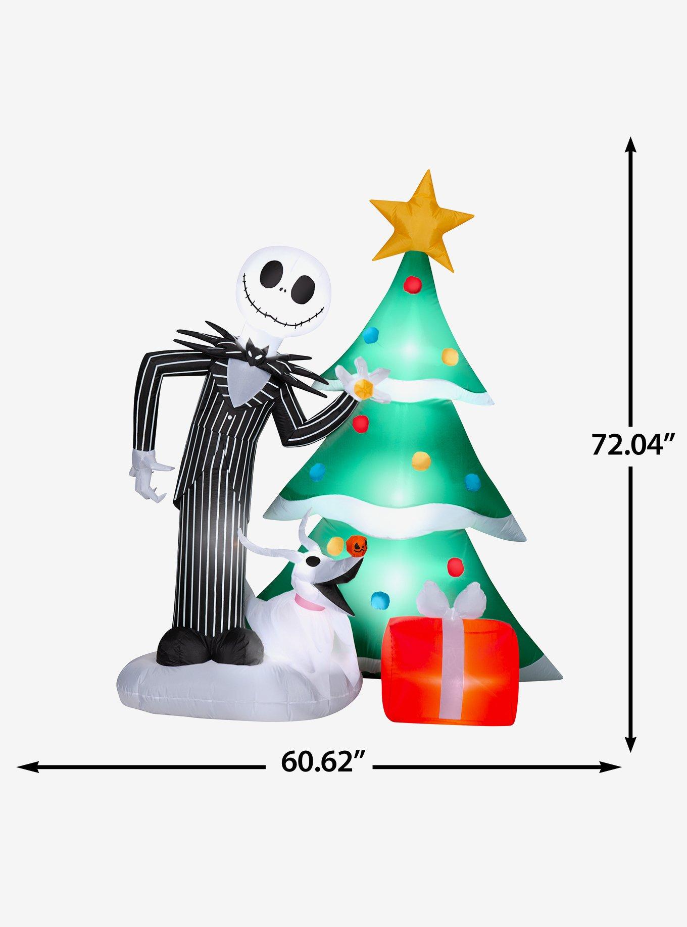Disney Nightmare Before Christmas Jack & Zero Decorating Tree Airblown, , alternate - view 6