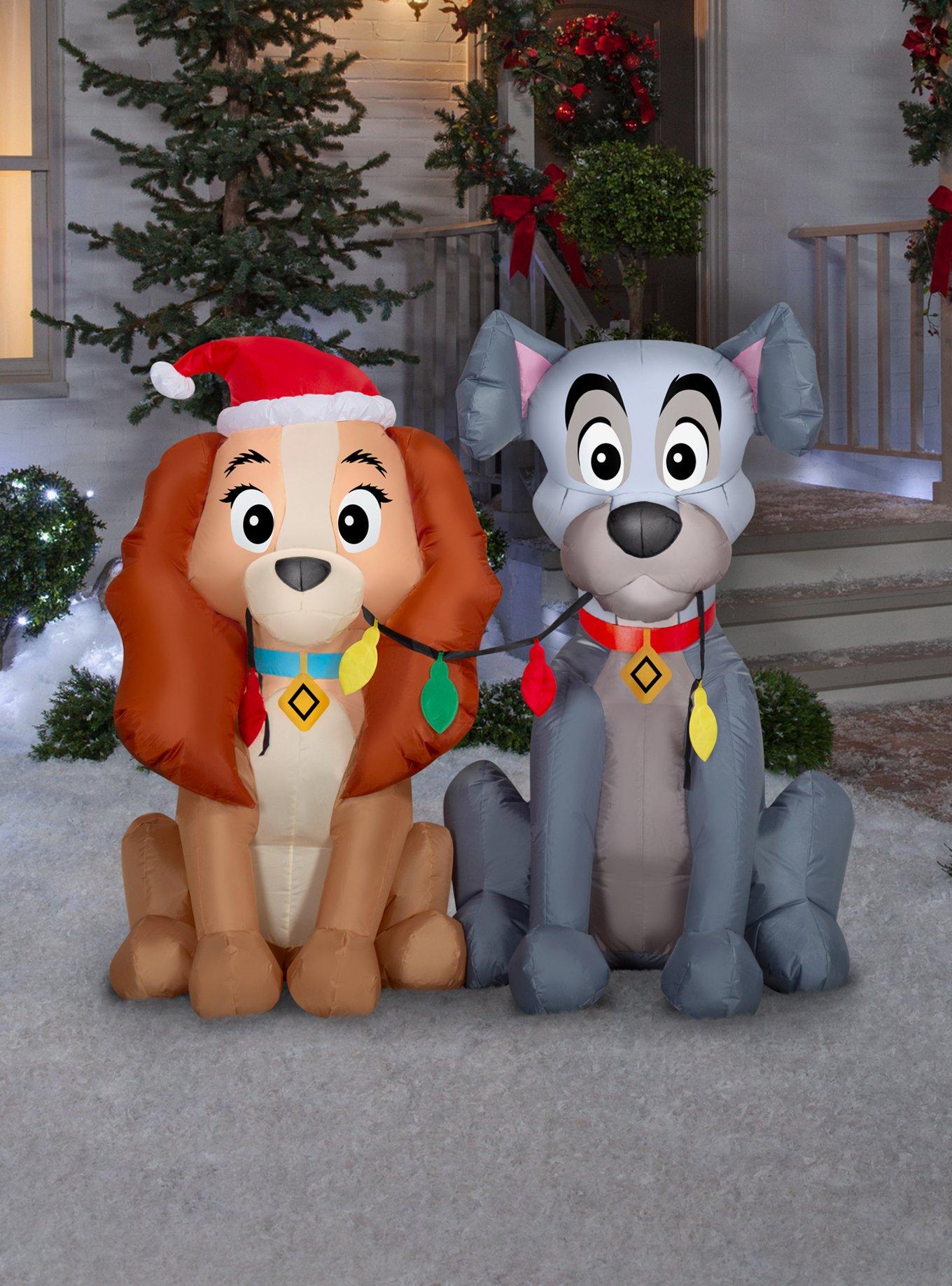 Disney Lady and The Tramp with Light Strings Airblown, , alternate - view 2