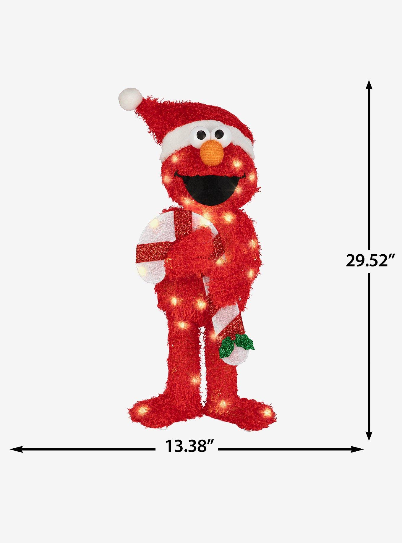Sesame Street Elmo 28" 3D Lighted Tinsel Sculpture, , alternate - view 4