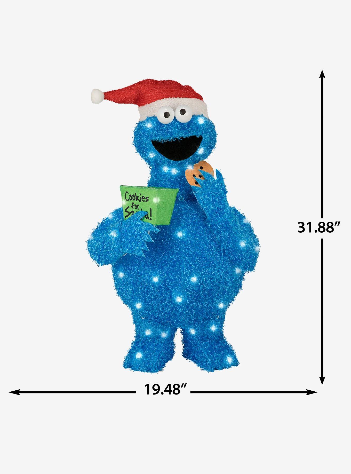 Sesame Street Cookie Monster 31" 3D Lighted Tinsel Sculpture, , alternate - view 4