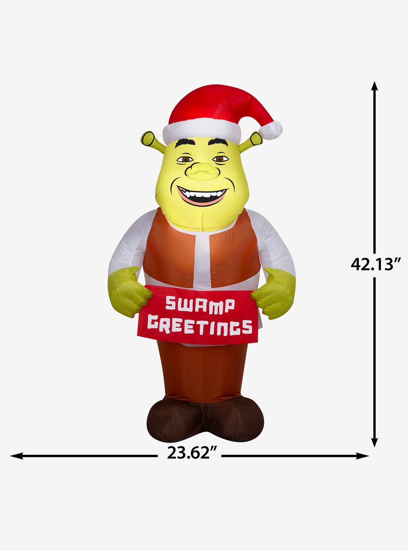 Shrek with Santa Hat Airblown, , alternate - view 6