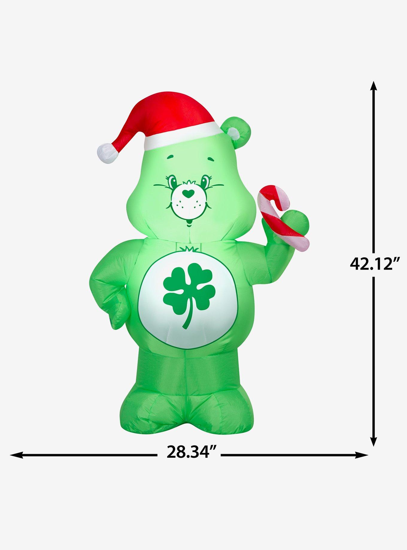 Care Bears Good Luck in Santa Hat with Candy Cane Airblown, , alternate - view 6