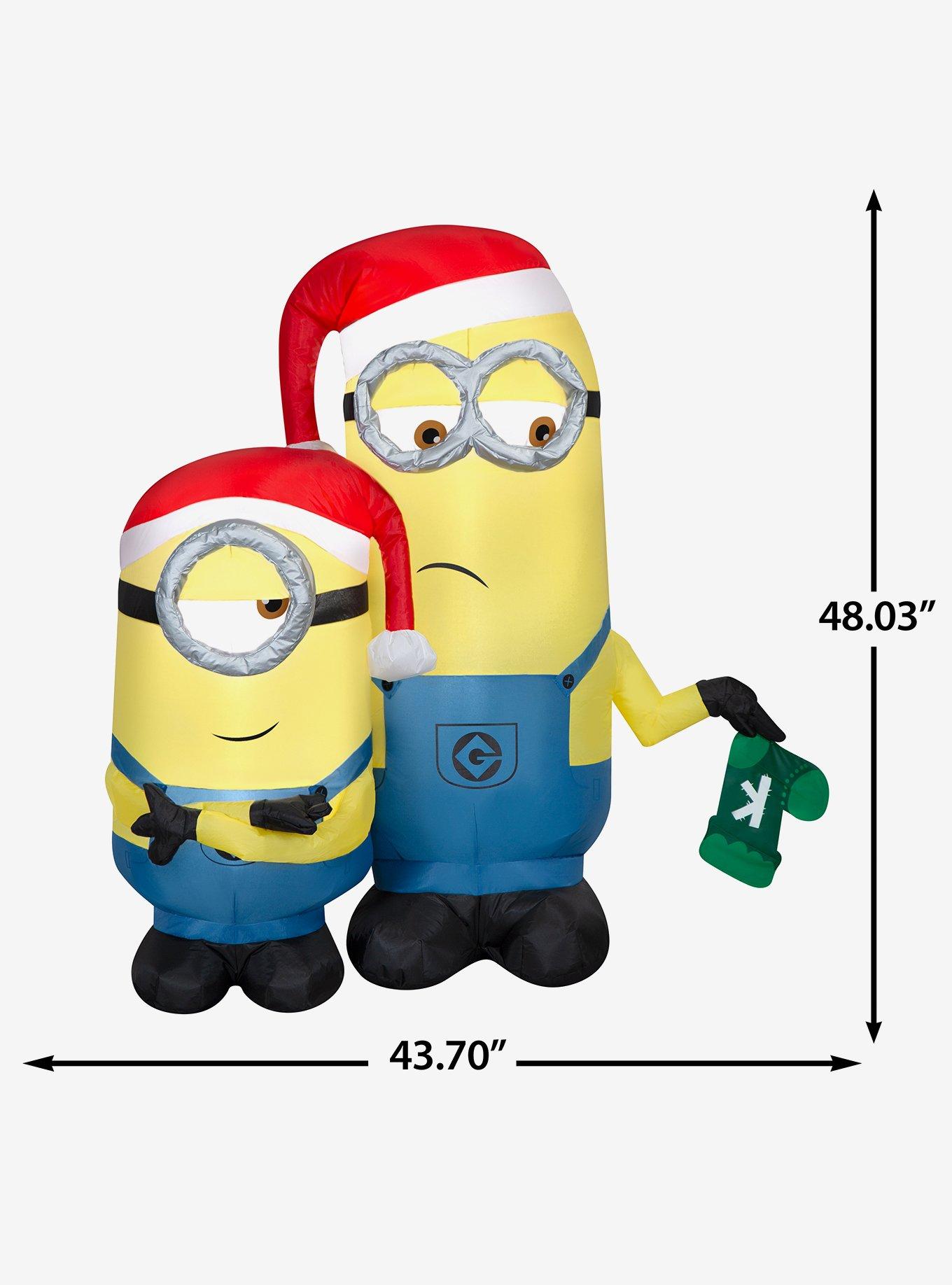 The Minions Kevin and Stuart in Santa Hats Airblown, , alternate - view 6