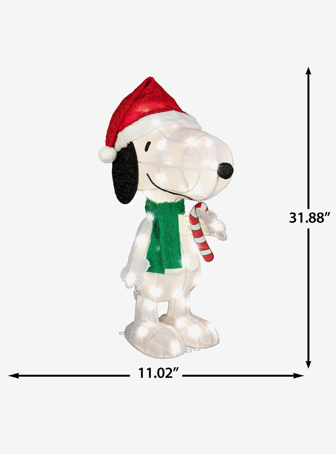 Peanuts Snoopy 48" 3D Lighted Tinsel Sculpture, , alternate - view 3