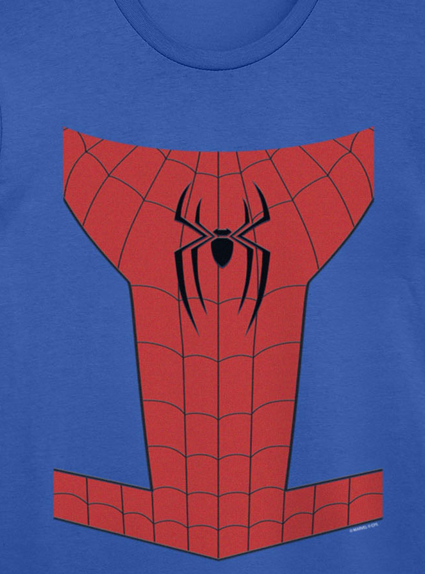 Marvel Spider-Man Brand New Day Costume Front And Back T-Shirt, ROYAL, alternate - view 2