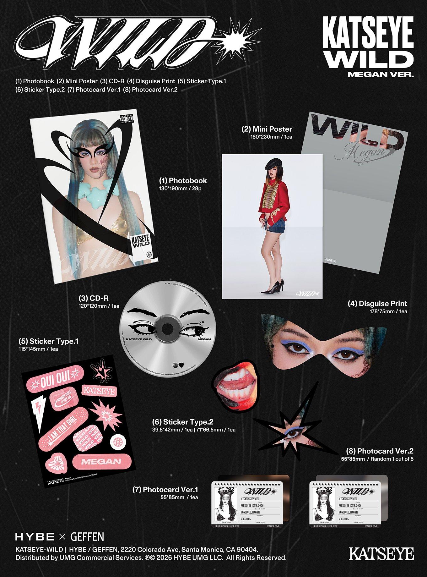 KATSEYE WILD (Megan Ver.) CD, , alternate - view 3