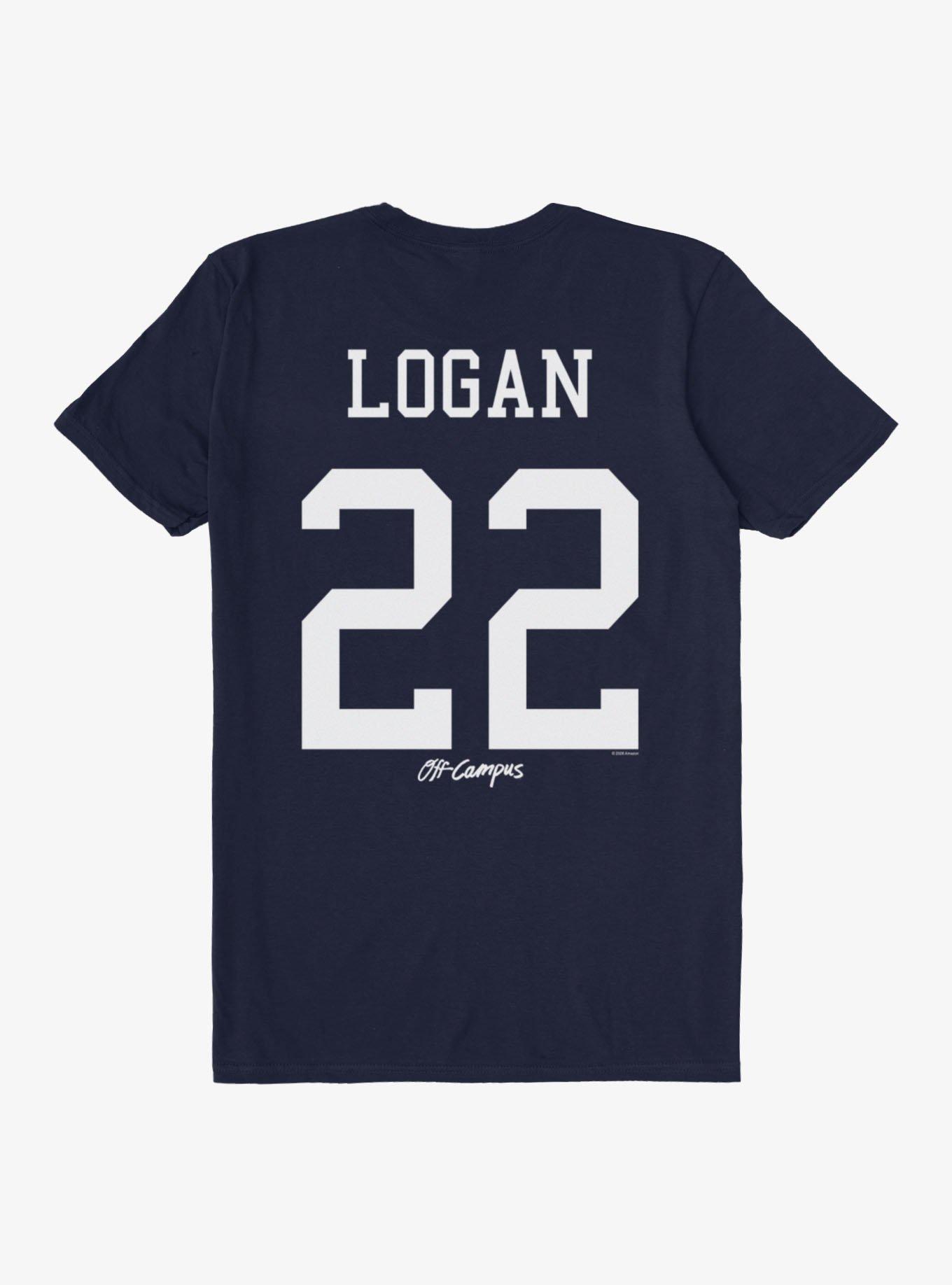 Off Campus John Logan 22 Briar University Hawks T-Shirt, NAVY, alternate - view 2