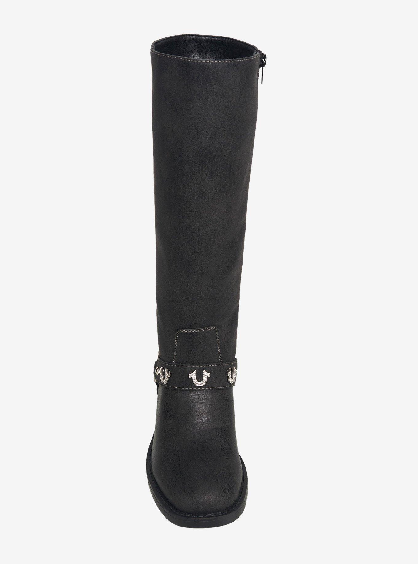 Kehlani Bling Logo Boot Black, BLACK, alternate - view 4