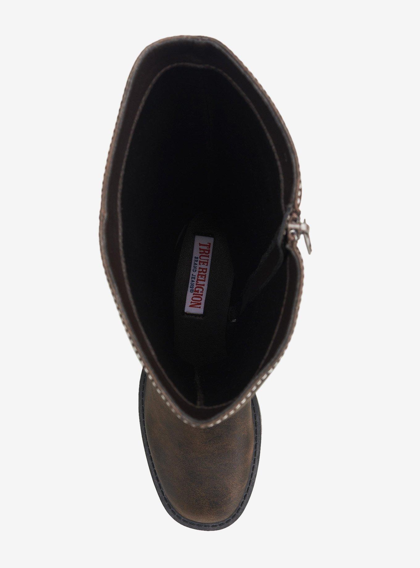 Kehlani Bling Logo Boot Brown, BROWN, alternate - view 5