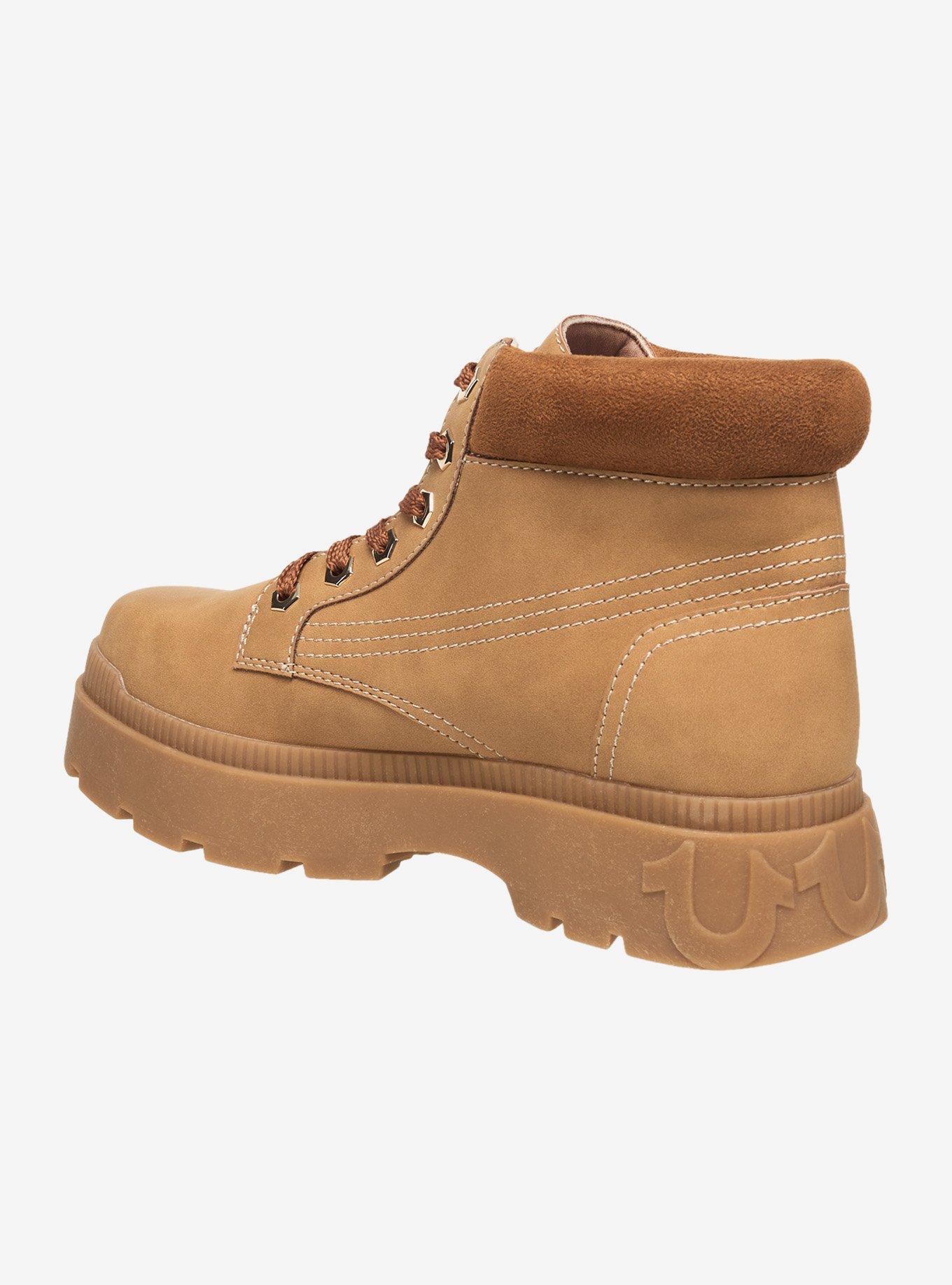 Brent Faux Suede Work Boot Tan, BEIGE, alternate - view 3
