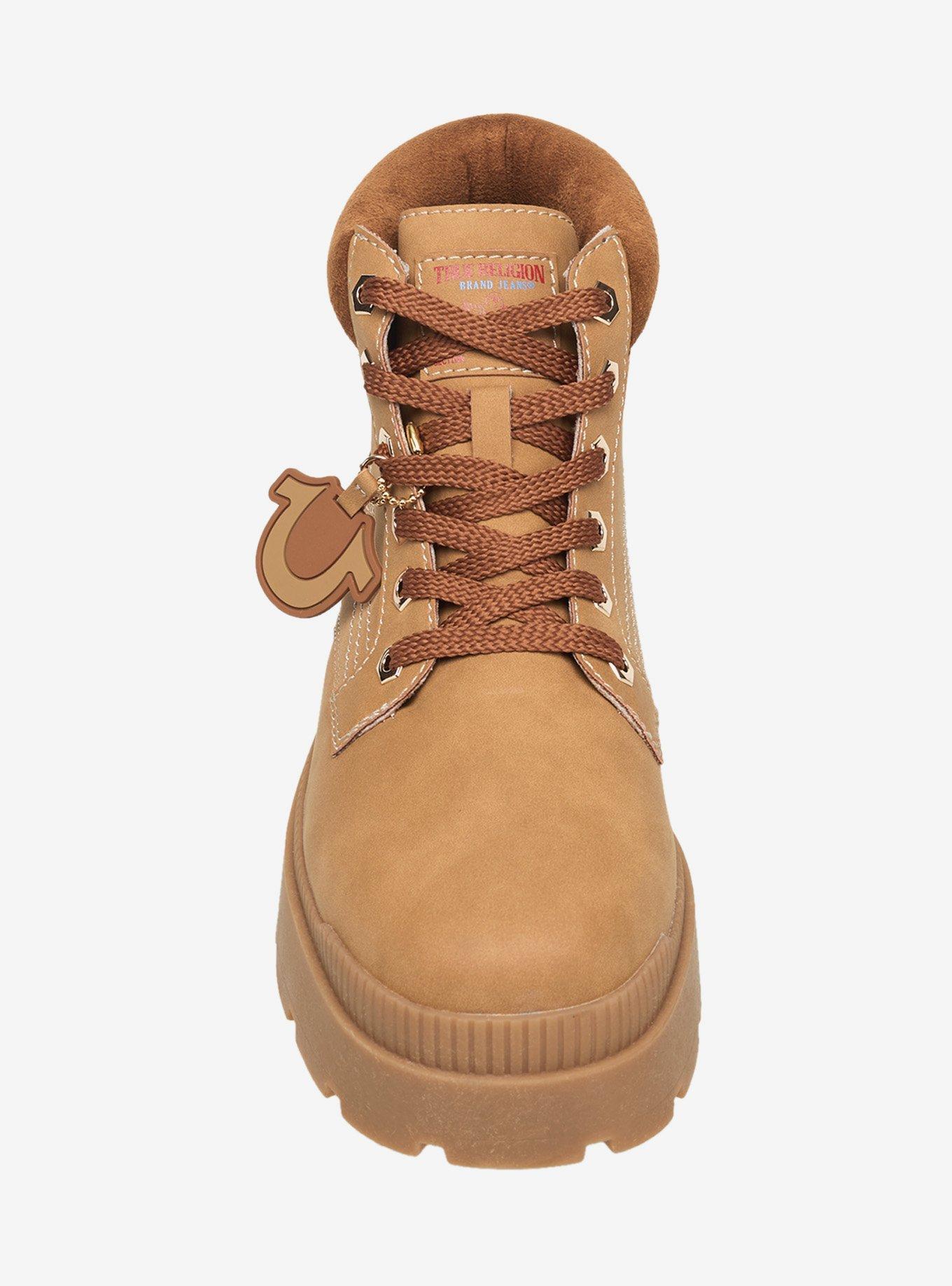 Brent Faux Suede Work Boot Tan, BEIGE, alternate - view 4