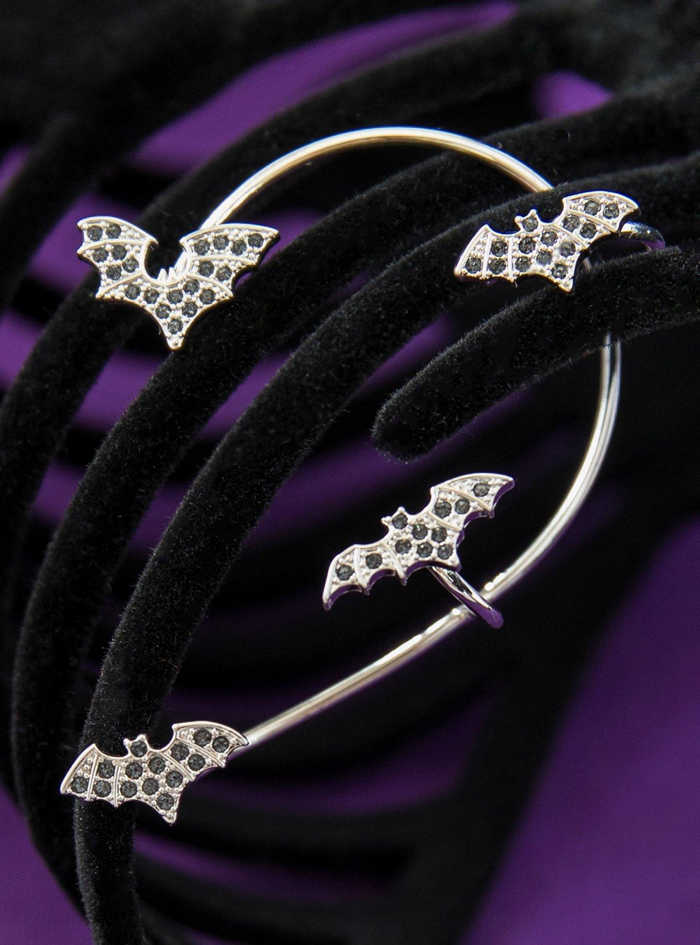 RockLove Boo-Tique Crystal Bat Ear Cuff, , alternate - view 3